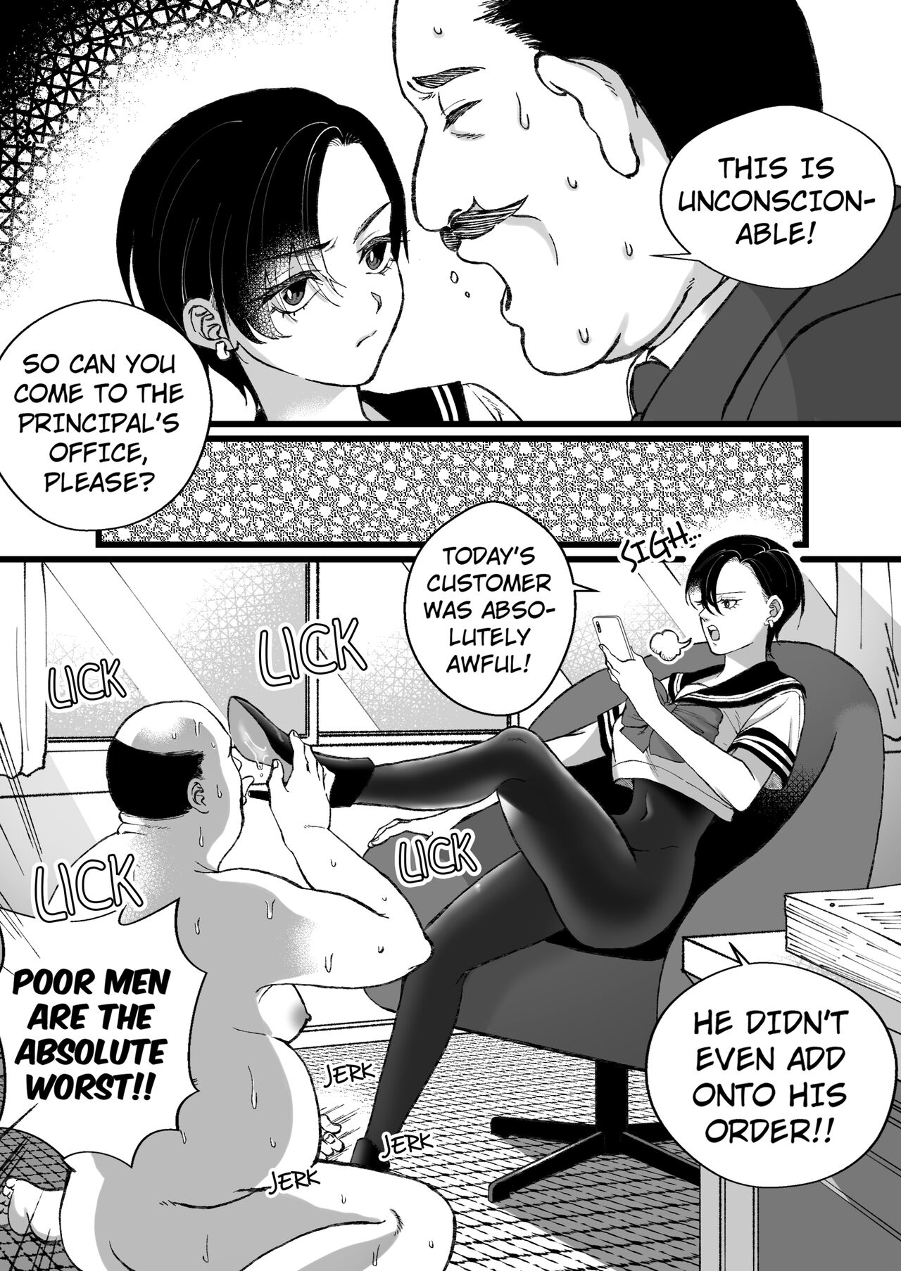 Financial Slavery to a Girl in a Sailor Uniform and Swimsuit page 8 full