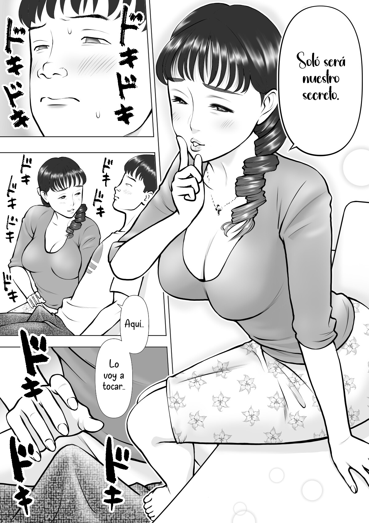 Haha no Kuchibiru kara Koboreru Boku no Seieki | Mi semen derramándose de los labios de mi madre page 6 full