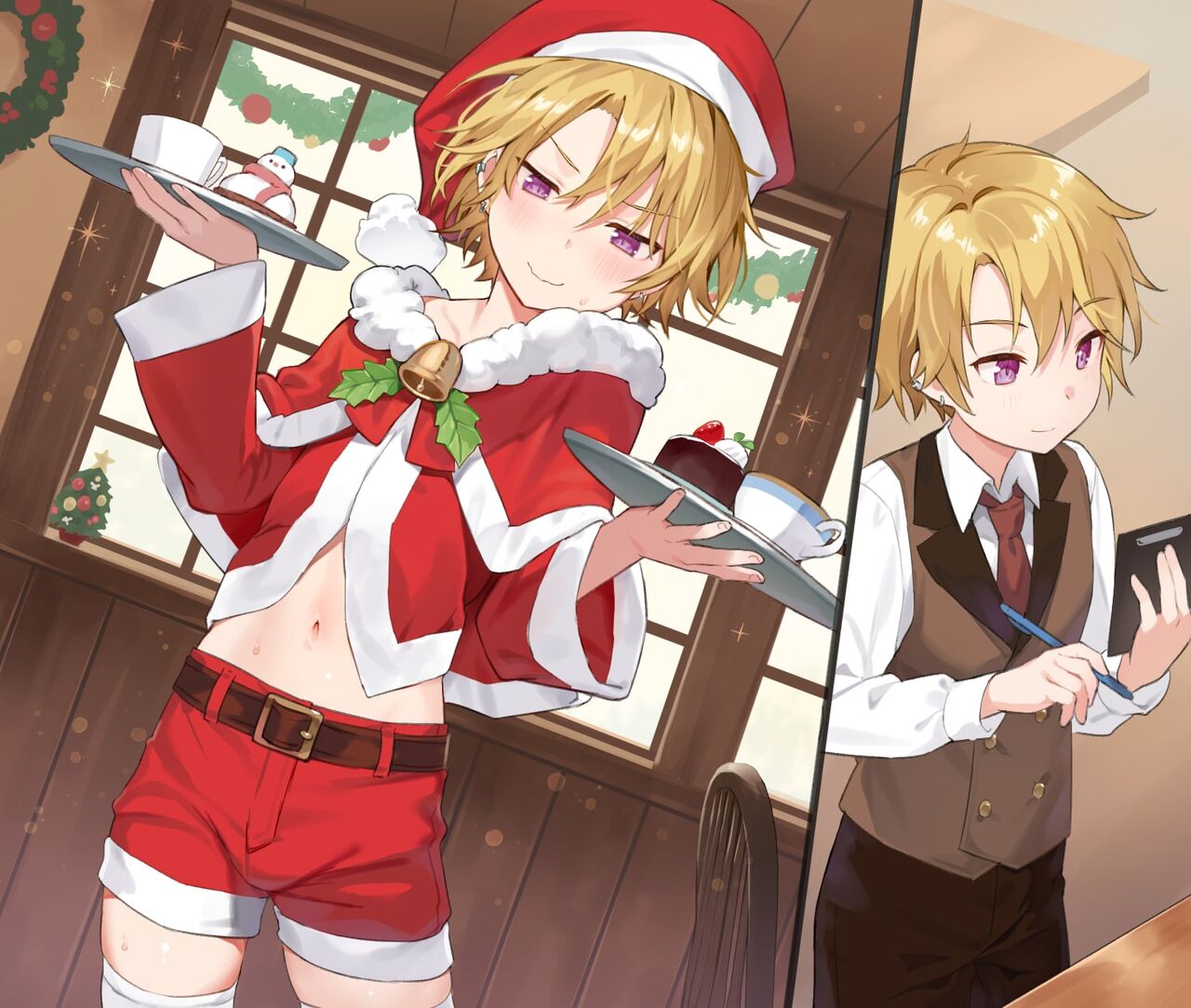 Midara na Shomotsu o Yomu Xingqiu-kun + Christmas Arbeit page 10 full