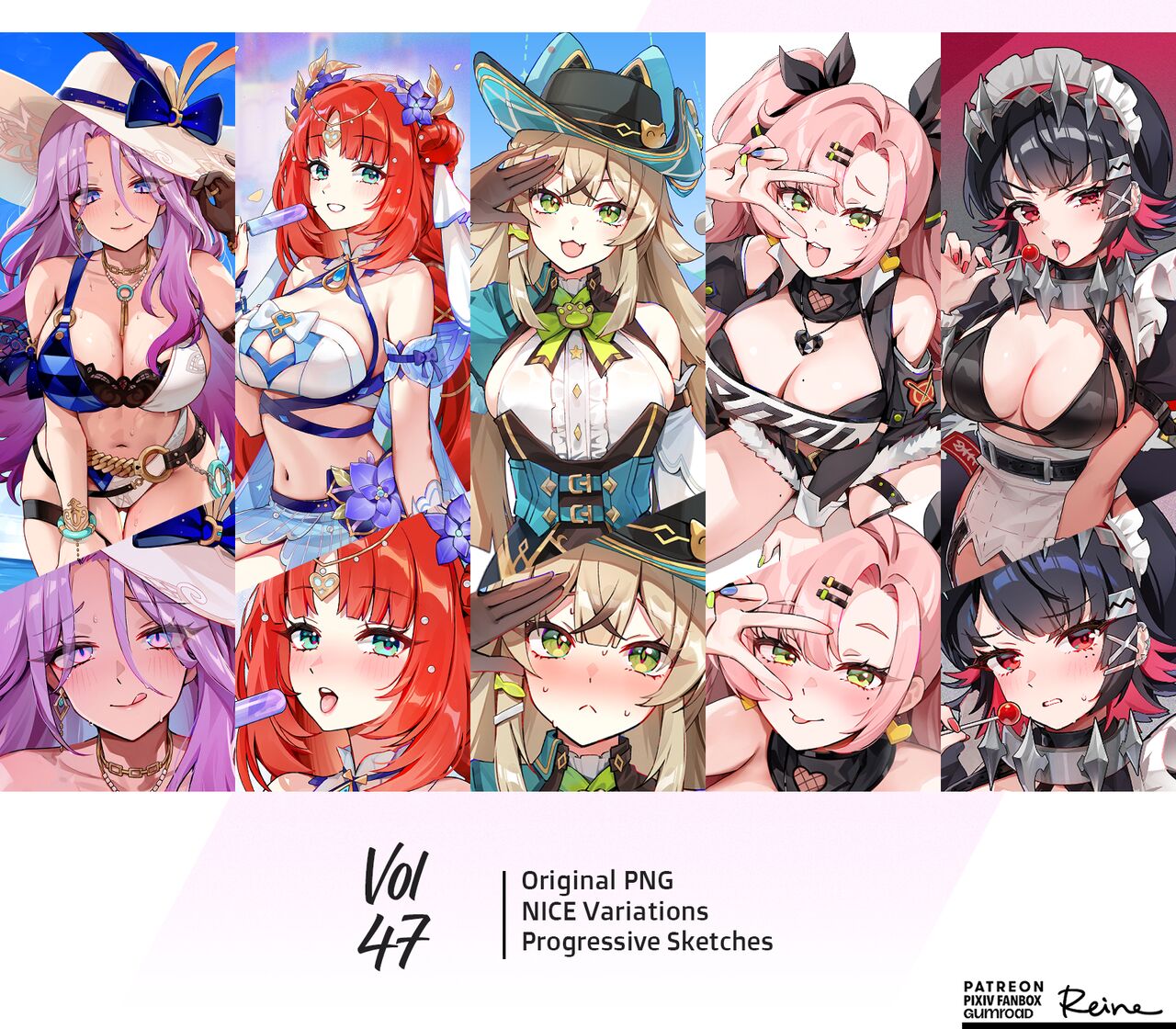 FoxyReine Gumroad Rewards Vol. 47 page 1 full