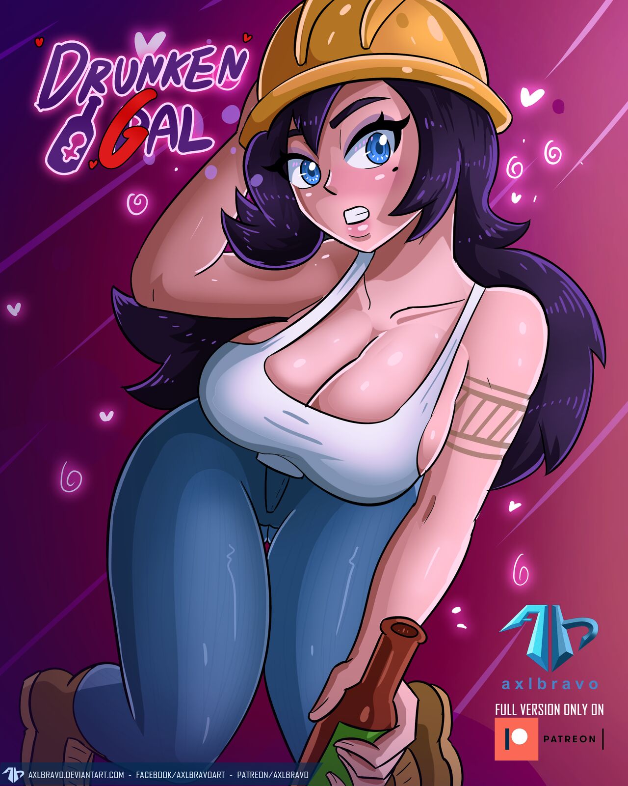 Drunken Gal by Axlbravo TG gender bender comic page 1 full