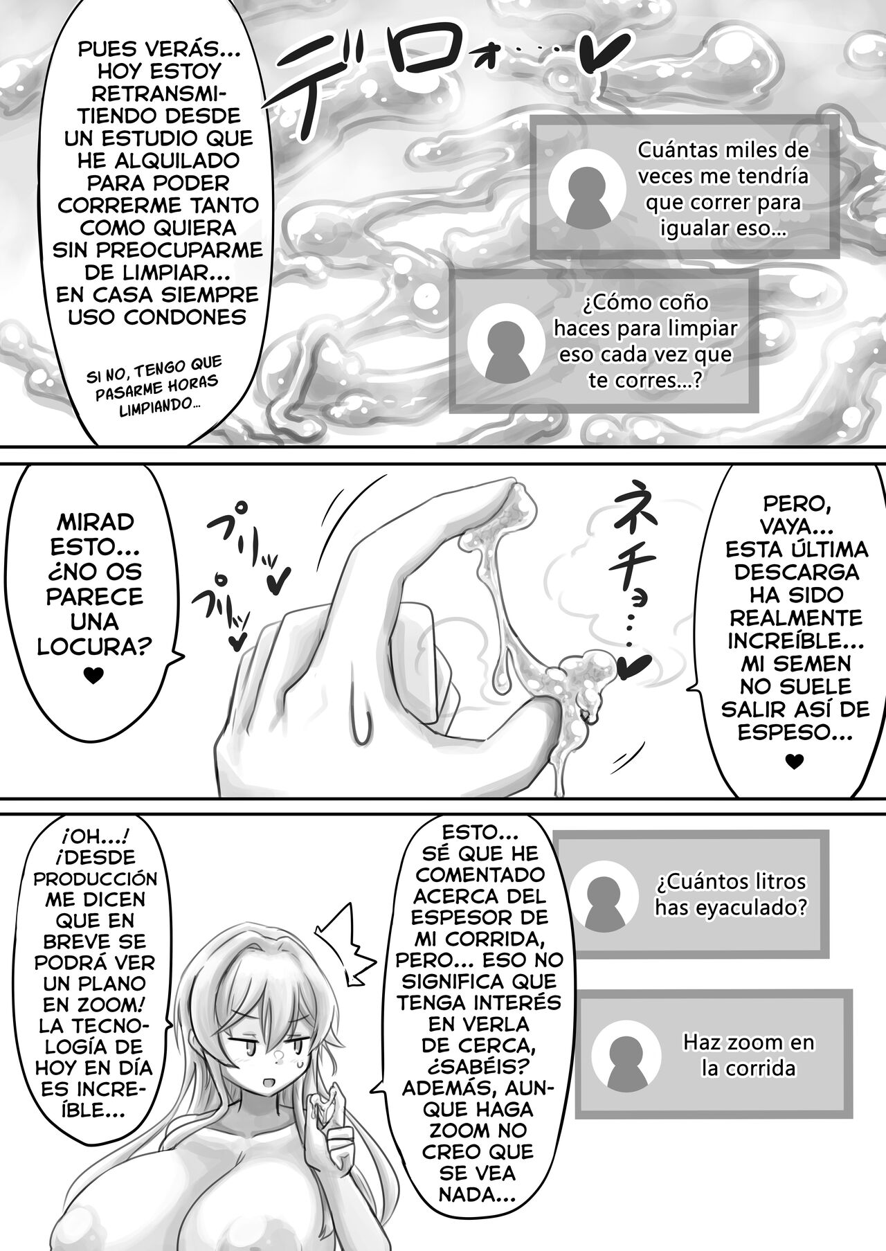 Onna Kishi no Shasei Misetaru!! |  ¡¡Así es como eyacula una caballera futanari!! page 8 full