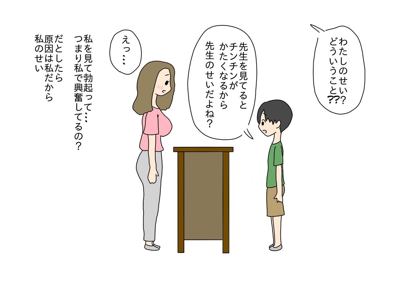 Chinchin ga Kataku Natta Seito ni Shasei o Oshieru Sensei no Hanashi page 8 full