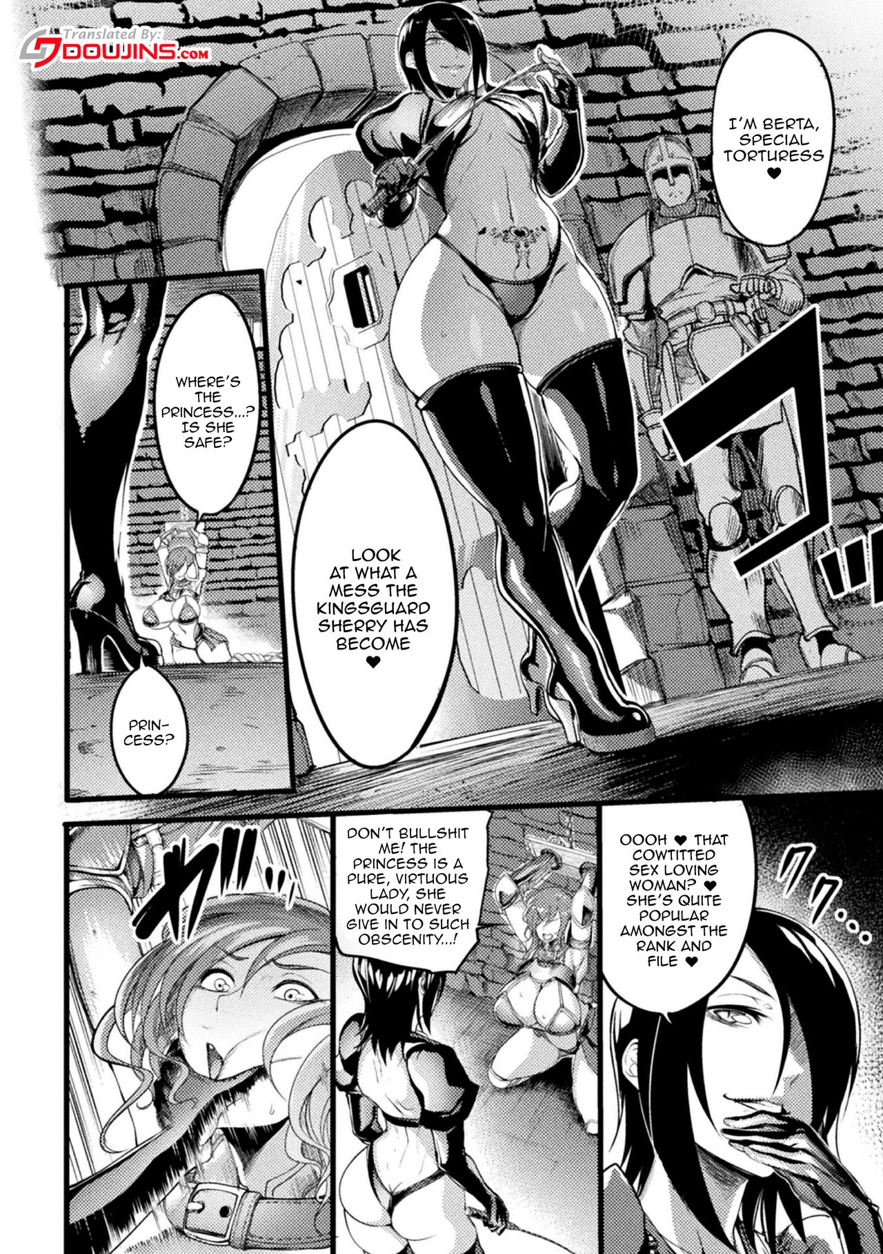 Teikoku no Nikubenki ~Otosareta Hime to Onna Kishi~ | The Empires Meat Toilet ~The Fallen Knight and Princess~ page 2 full
