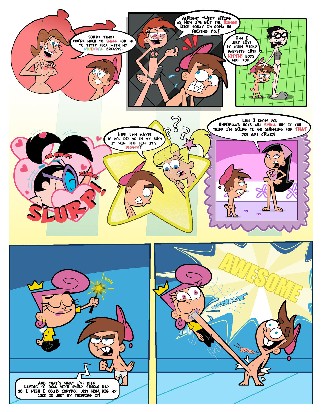 Darkstar/Sharkstar Fairly Oddparents Comic page 1 full