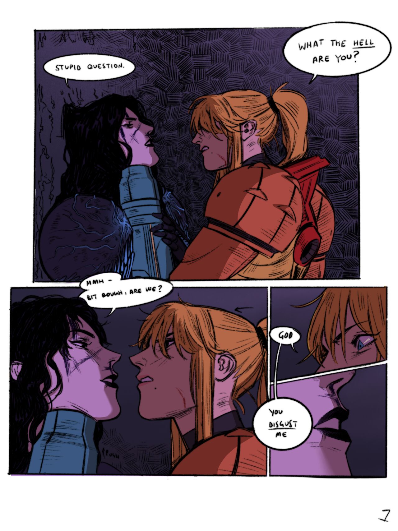 Samus / Dark Samus Post-Fight page 1 full