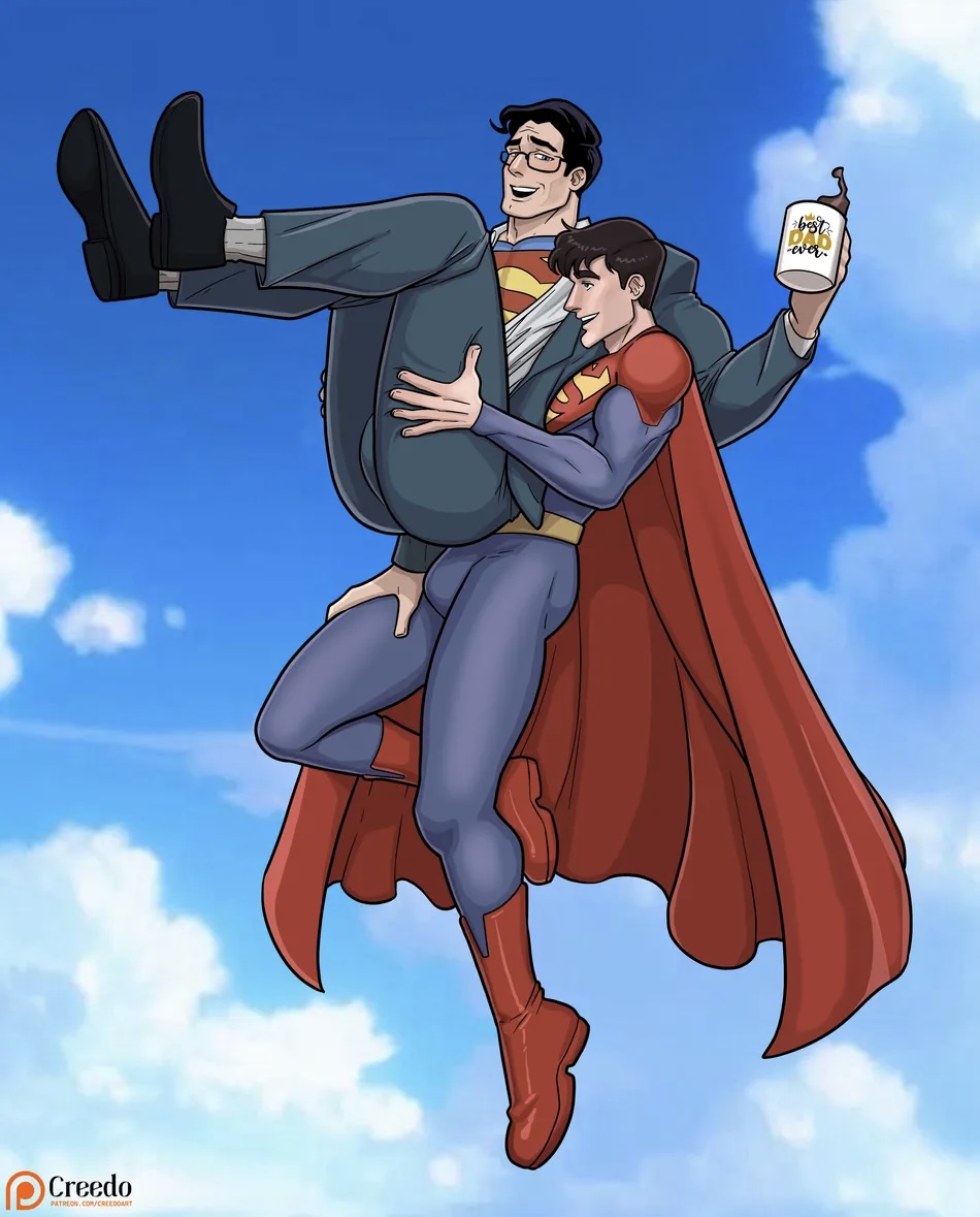 Superman x Superboy page 1 full