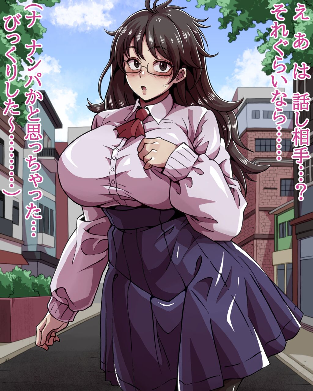 Ojousama Gakkou no Bakunyuu Meganekko to SeFri ni Naru Hanashi page 10 full