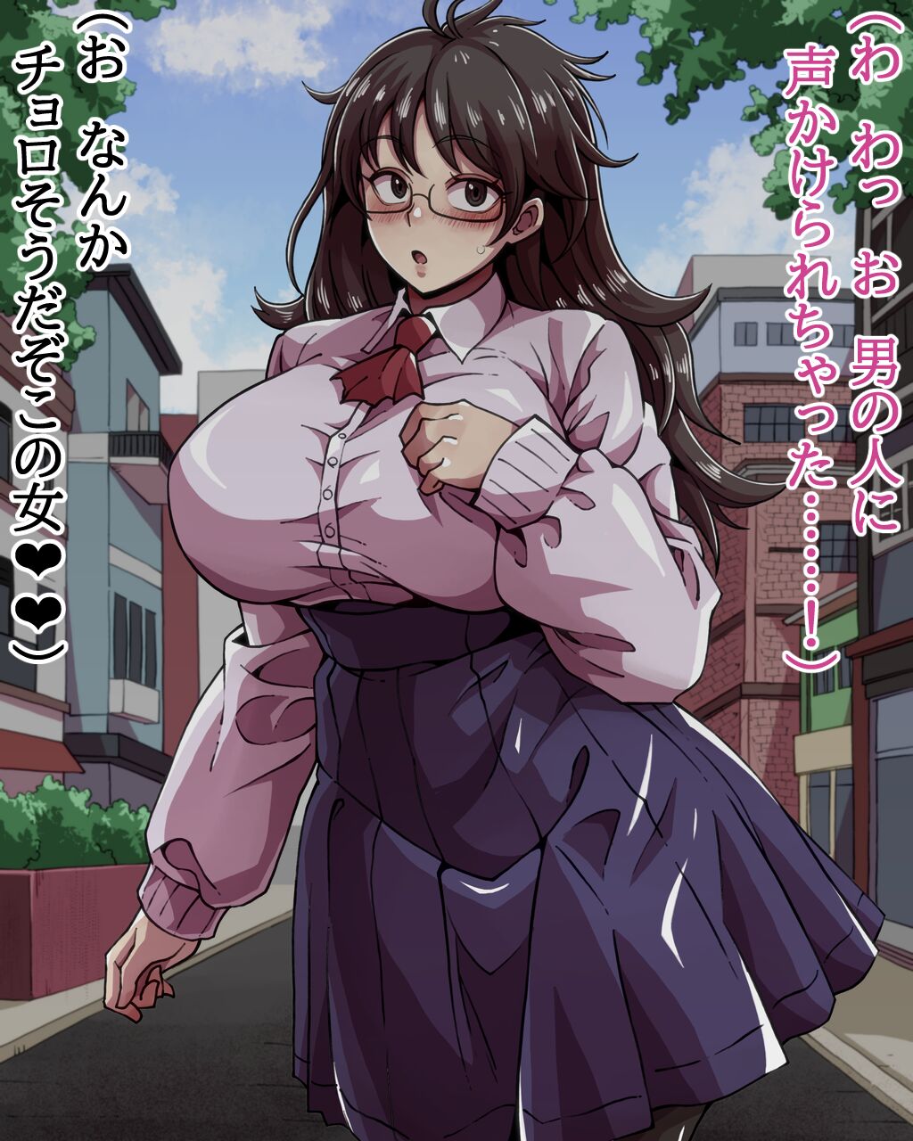 Ojousama Gakkou no Bakunyuu Meganekko to SeFri ni Naru Hanashi page 8 full
