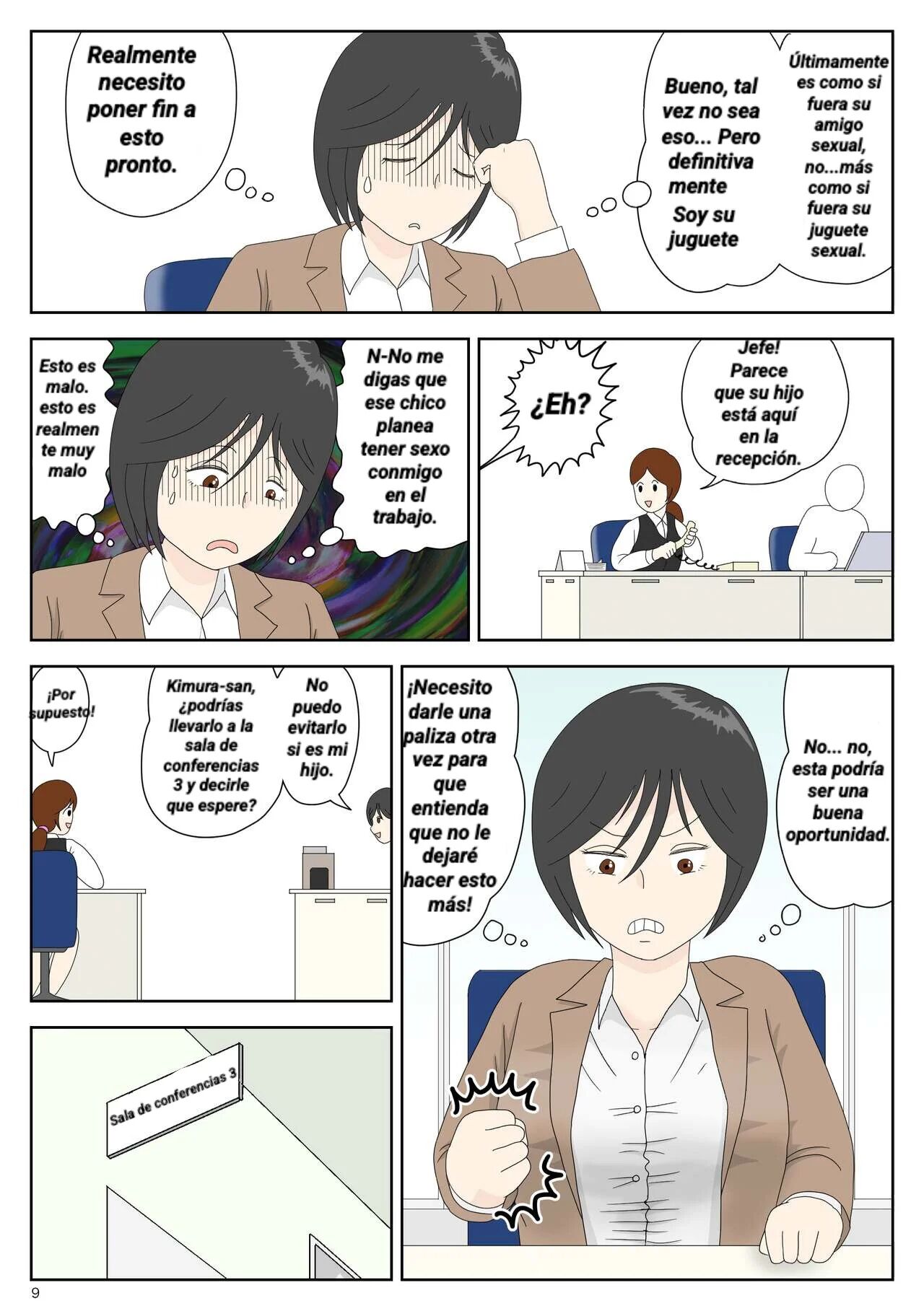 Onaneta Kaa-san 4 | Mamá es mi material para masturbación 3 page 9 full