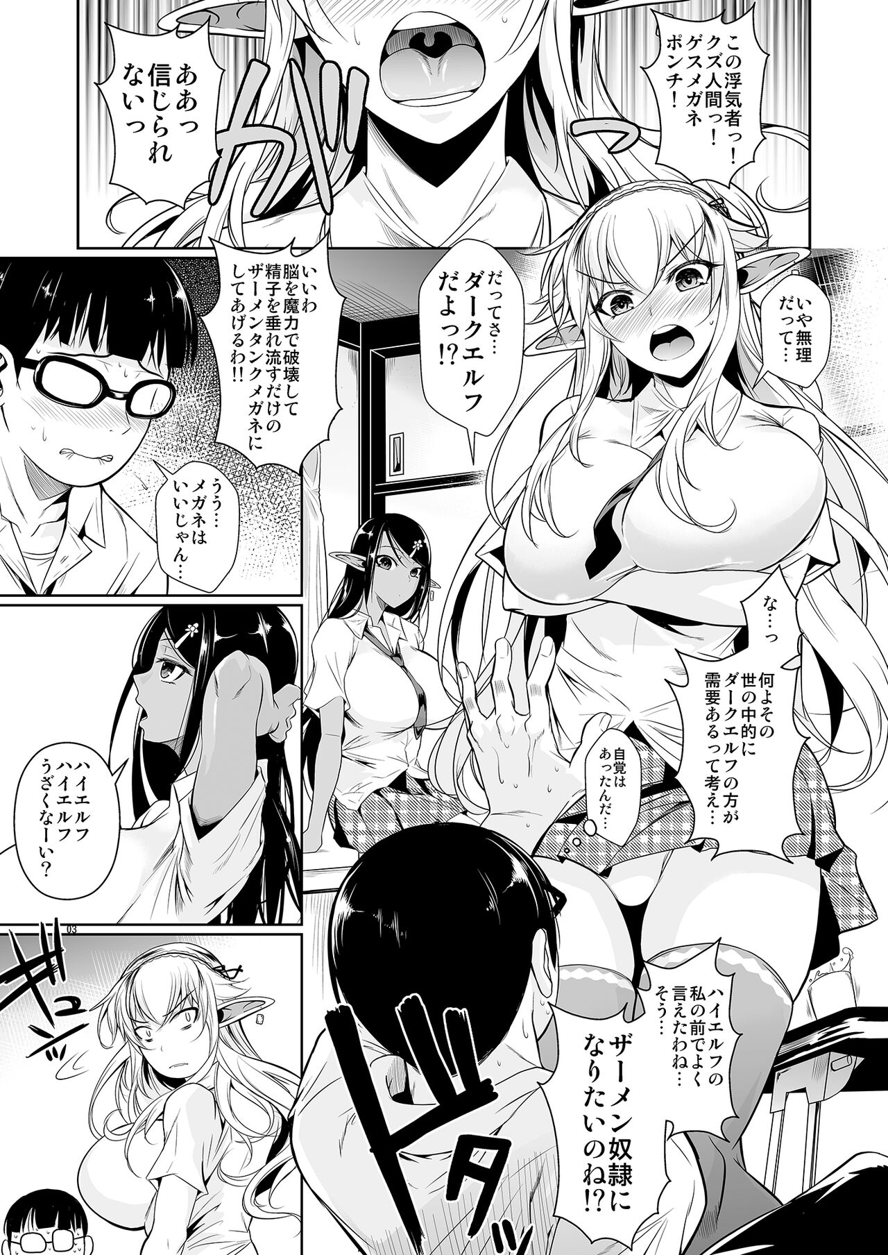 High Elf x High School Shiro x Kuro page 4 full