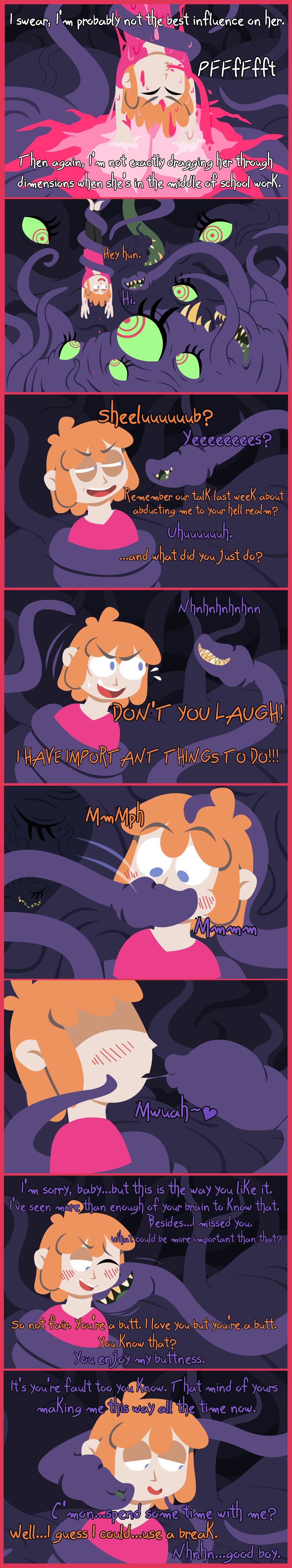 HELP! My Girlfriend Is A Crawling Chaos Demon! page 8 full