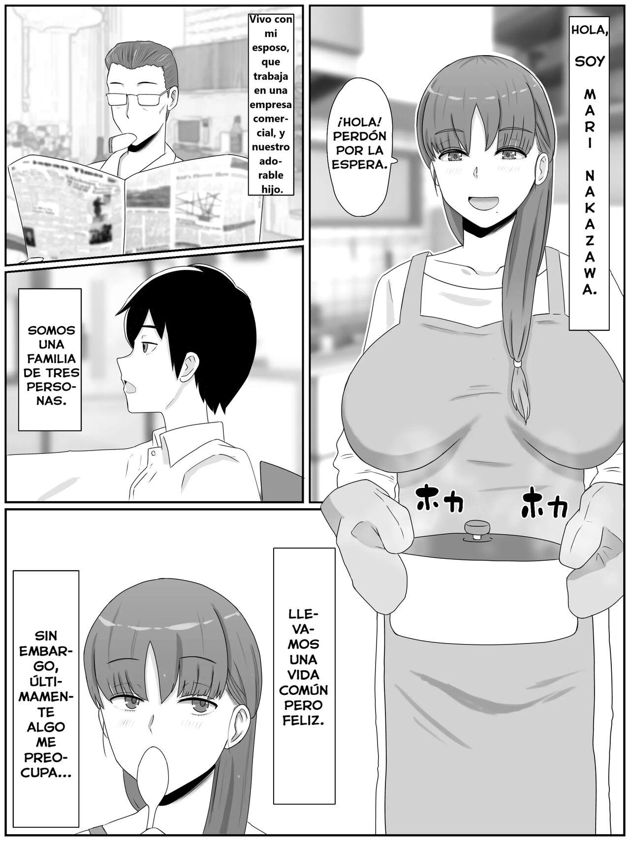 Kāsan to Shitai koto 〜 Musuko no Kodane de Haramu Kyonyuu Haha page 2 full