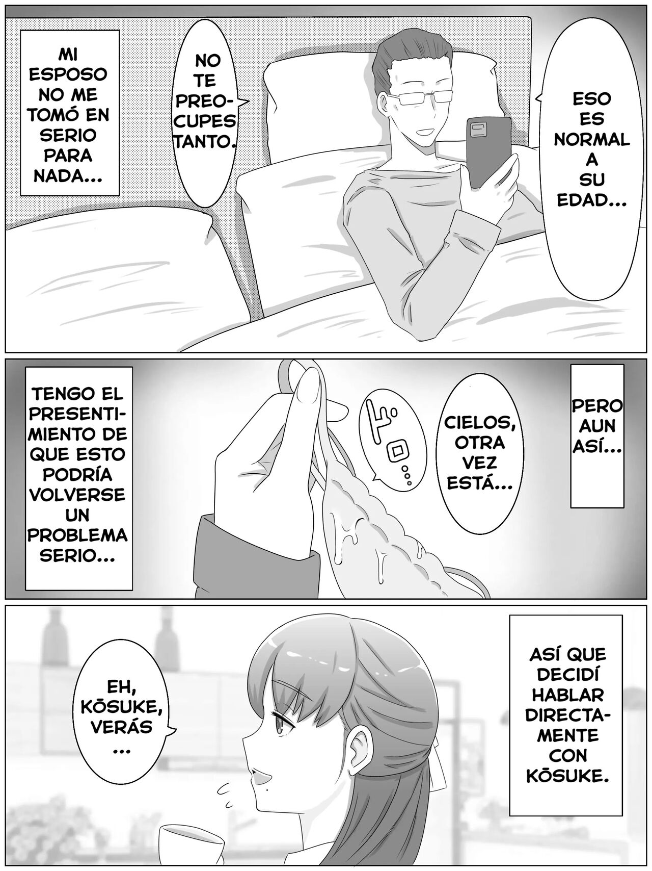 Kāsan to Shitai koto 〜 Musuko no Kodane de Haramu Kyonyuu Haha page 4 full
