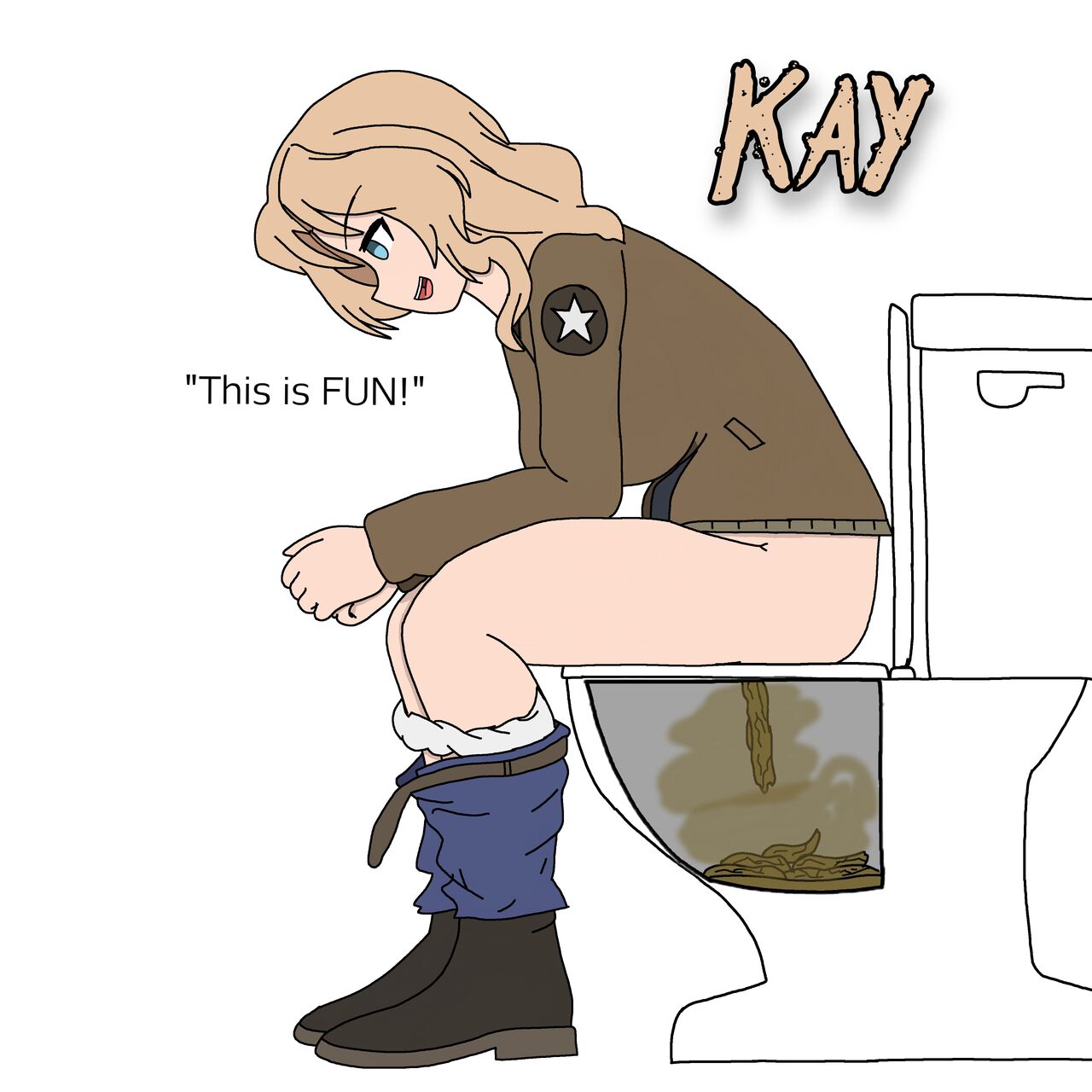 My Girls und Panzer Pee/Scat Scene Collection page 2 full