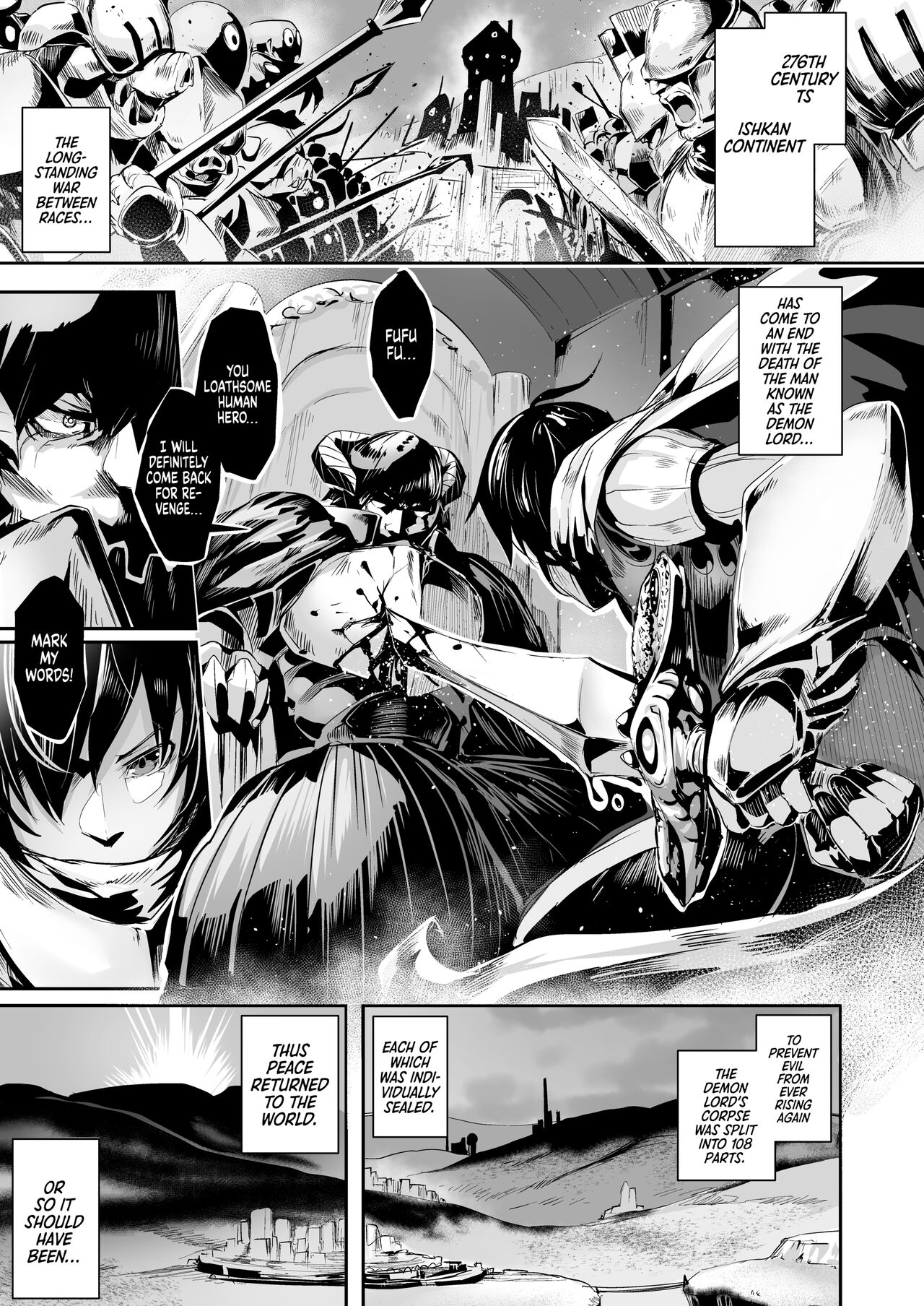 TRANCE SEXUAL INTER WORM | A Tale of Tentacles, a Futanari Hero and a Genderbent Demon Lord page 2 full