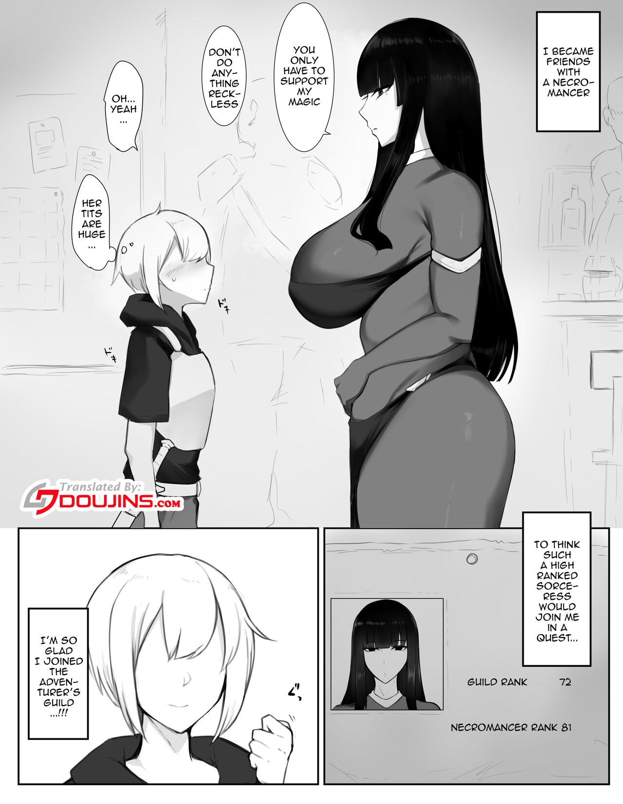 Majutsushi Onee-san ga Maryoku Hokyuu Suru Tame ni Boukensha-kun kara Sakusei Suru Hanashi page 2 full