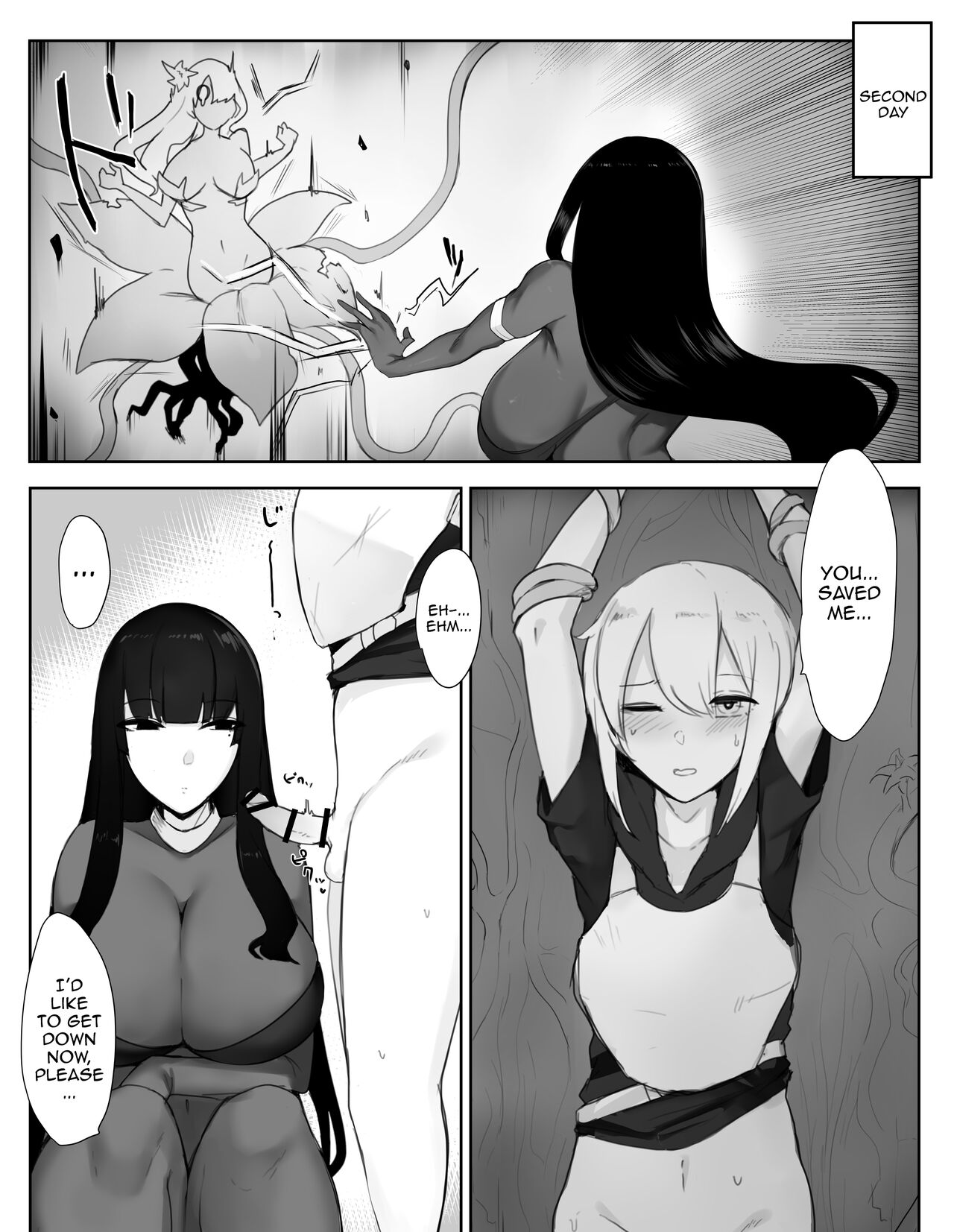 Majutsushi Onee-san ga Maryoku Hokyuu Suru Tame ni Boukensha-kun kara Sakusei Suru Hanashi page 7 full