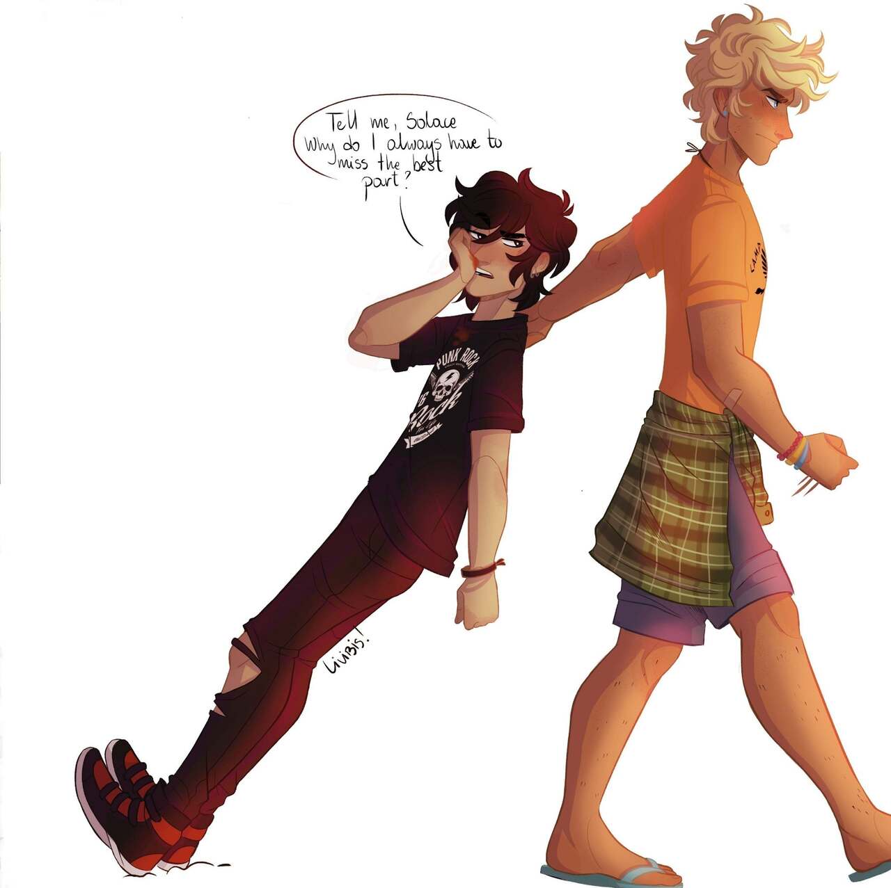 Percy Jackson strip game page 8 full