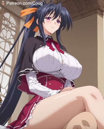 Akeno Himejima in High School DxD hentai cover