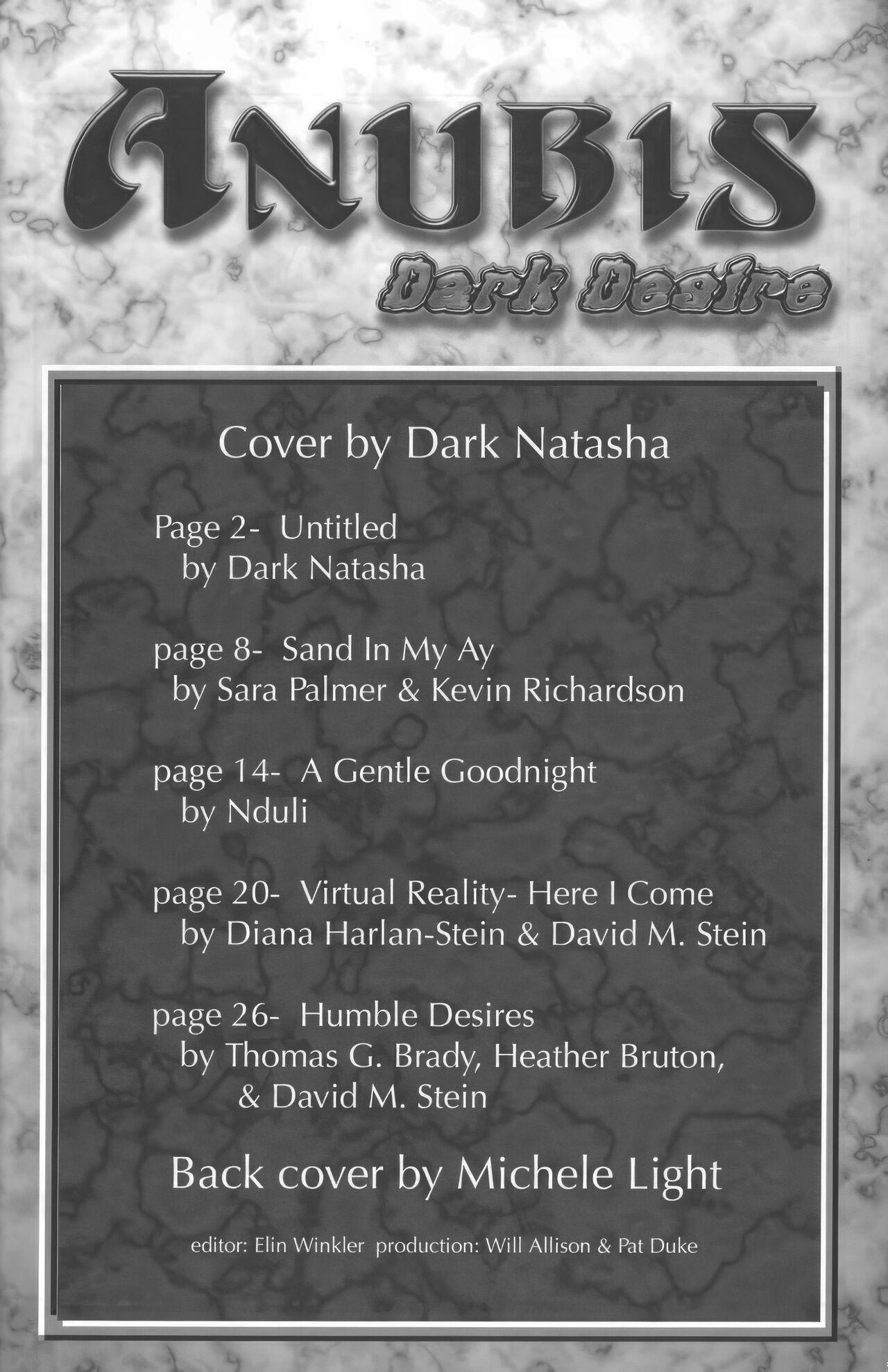 Anubis: Dark Desire #3 page 3 full