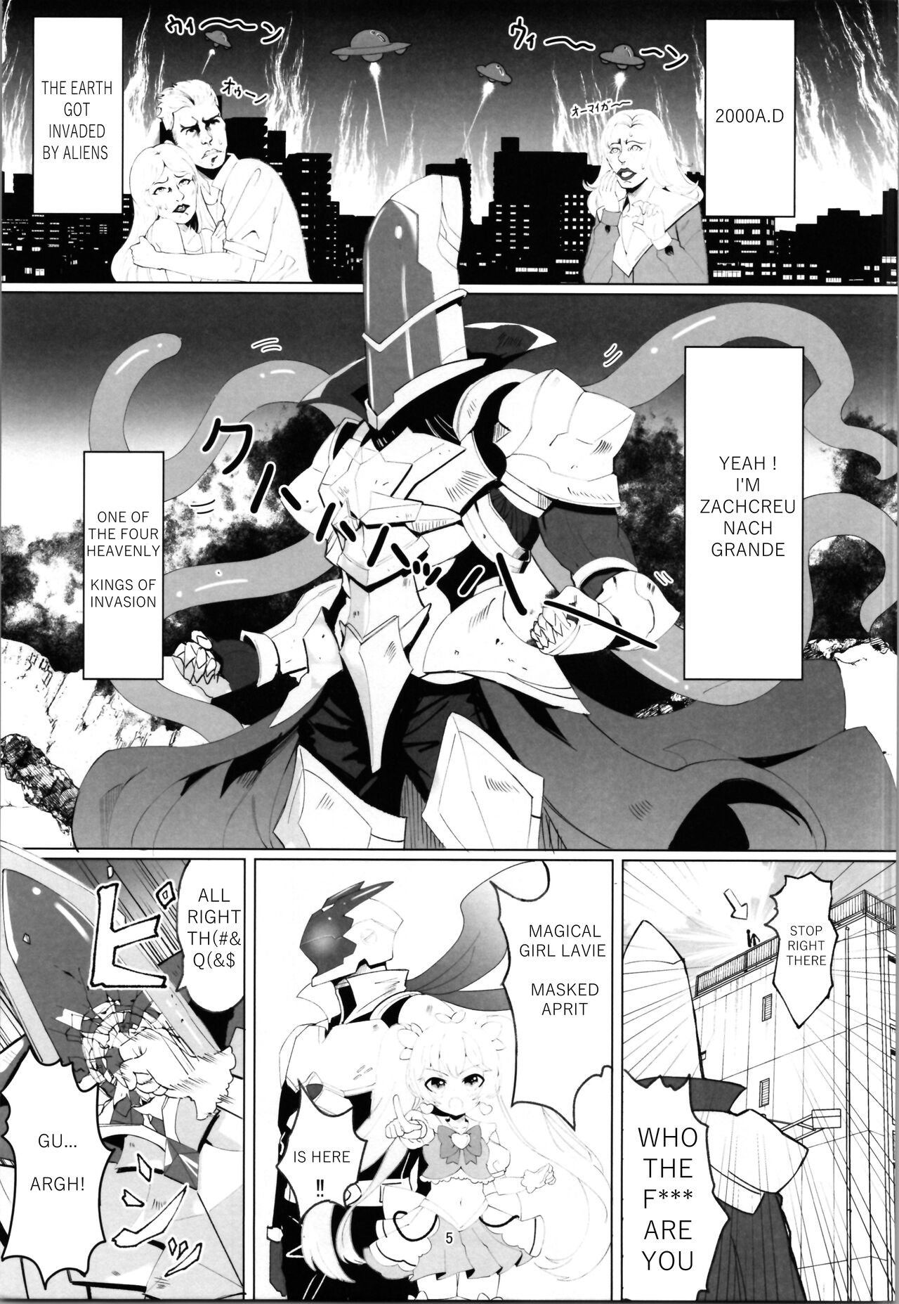 Aku no Kanbu wa Himitsu Heiki no TS-ka de Jibaku Shimashita | The Evil Executive was Ended Blowing Himself With Her Secret TS-fication Weapon. page 5 full