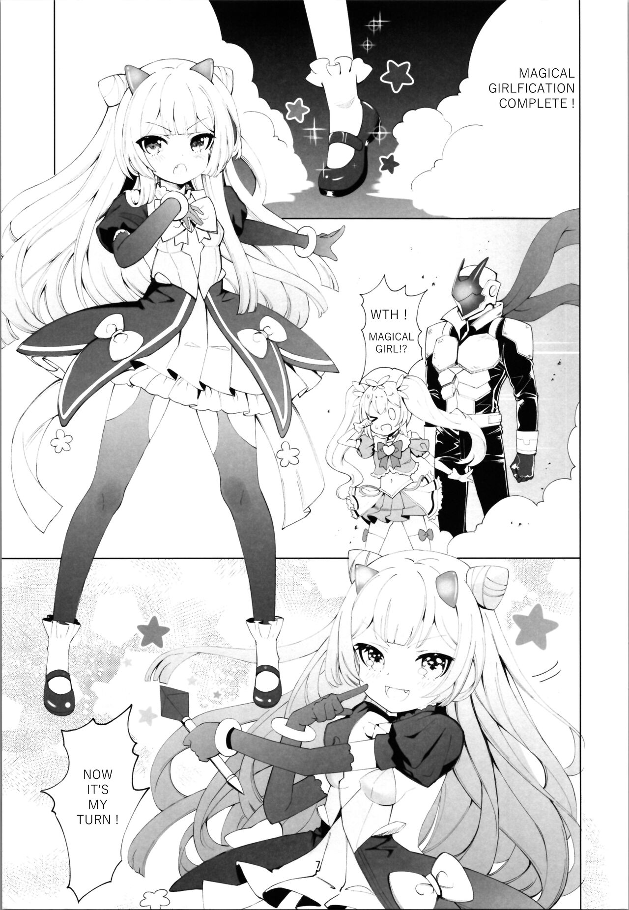 Aku no Kanbu wa Himitsu Heiki no TS-ka de Jibaku Shimashita | The Evil Executive was Ended Blowing Himself With Her Secret TS-fication Weapon. page 7 full