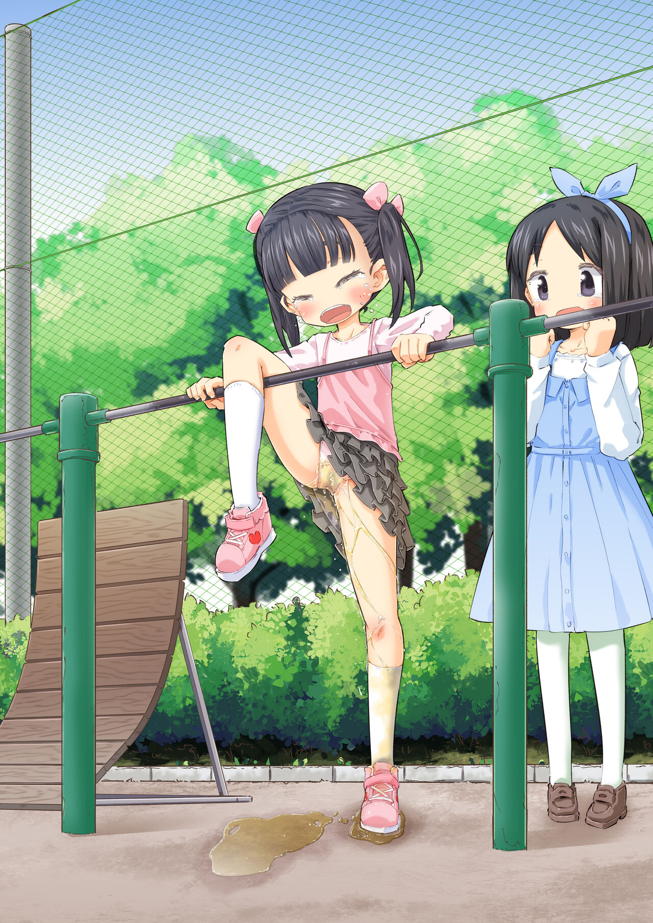 Yuugu de Omorashi I Wetting at the Playground page 4 full