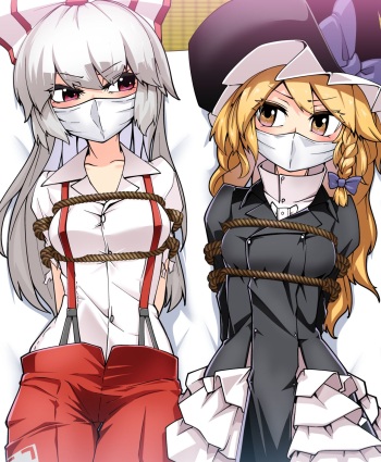 Mokou to Marisa＋Yamame to Parsee cover