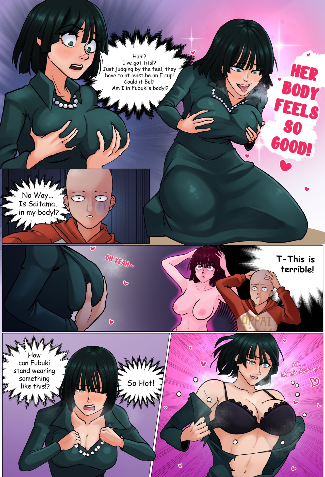 Fubuki &amp; Saitama Bodyswapped! page 2 full
