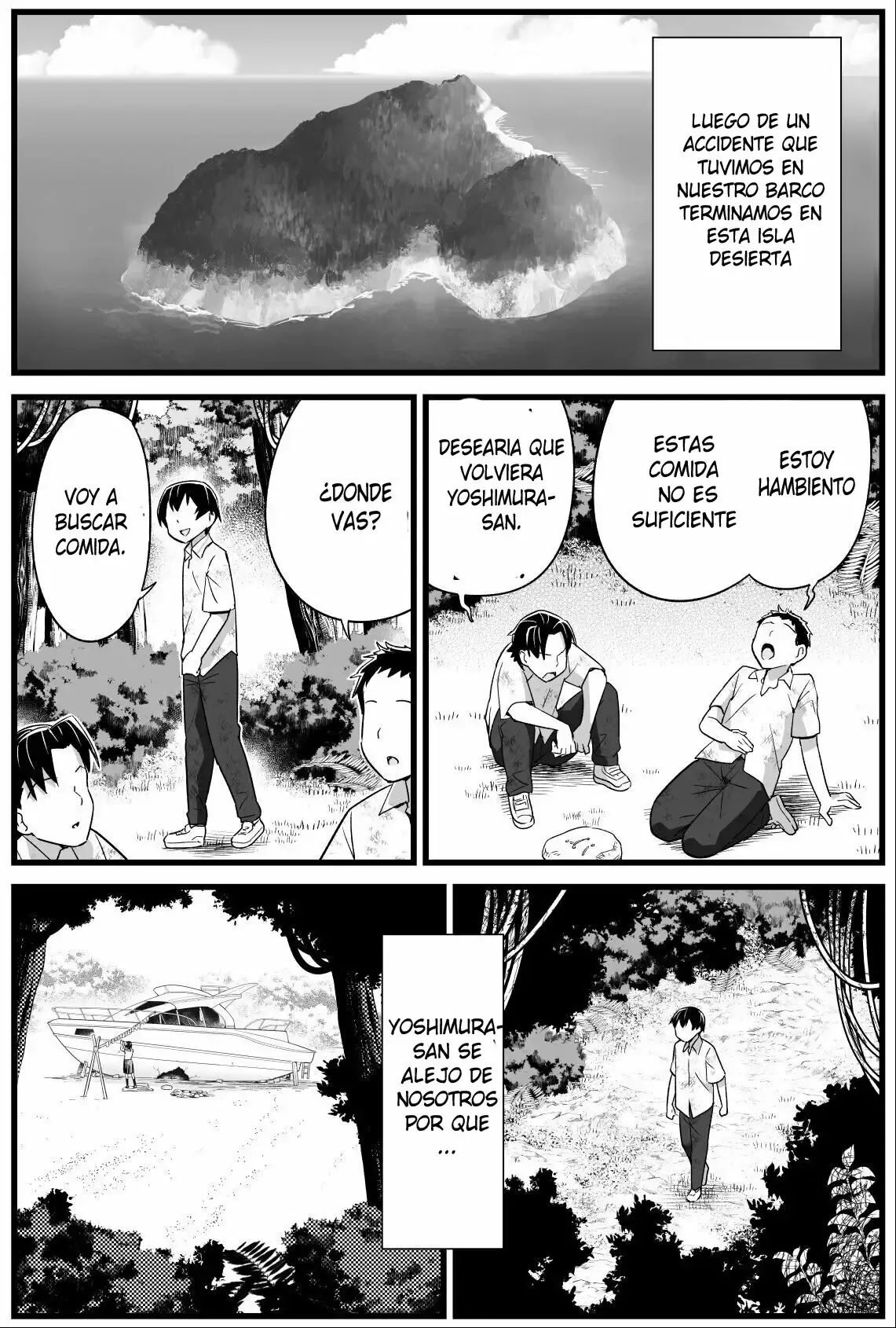 Mujintou JK! Choroi yo Yoshimura-san! Volume. 2 ~Yagai de Netori Hen~ | ¡Una estudiante en una isla  desierta!  ¡yoshimura-san es facil de persuadir! Capitulo 2 ~Cogiendo al aire libre~ page 3 full