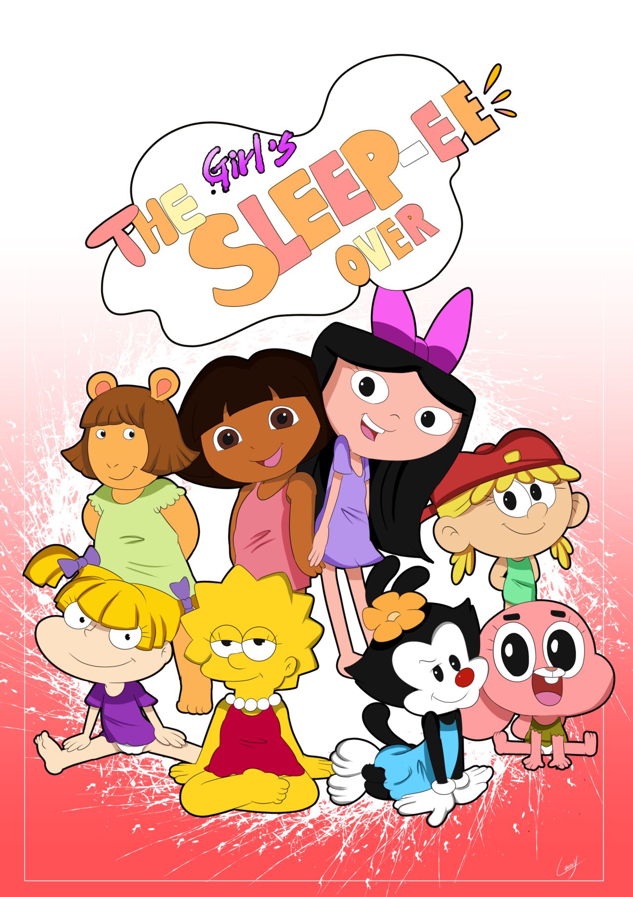 The Girls Sleep-ee Over page 1 full