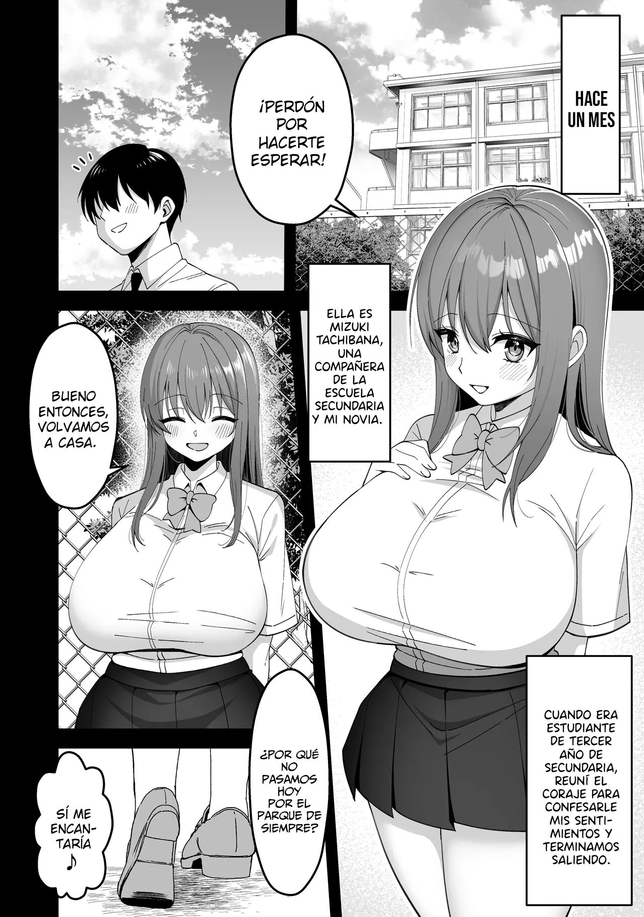 Suieibu no Kanojo ga Netorarete Charao no Kyokon ni Ochiru made | Mi Novia Del Club De Natación Es Robada Y Sometida Al Gran Pene De Su Senpai Mujeriego page 4 full