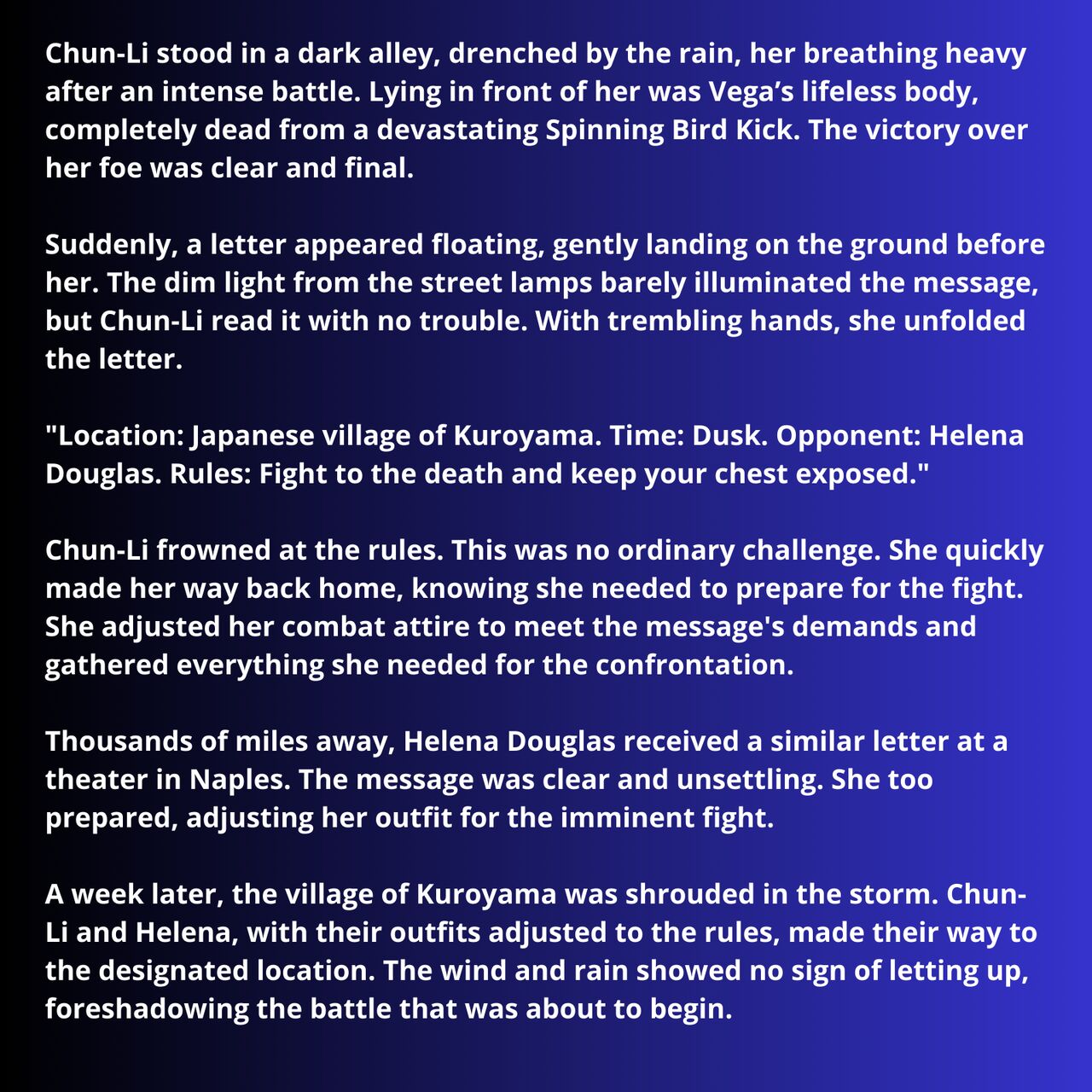 Queen of Fighters - Death Battle Tournament page 3 full