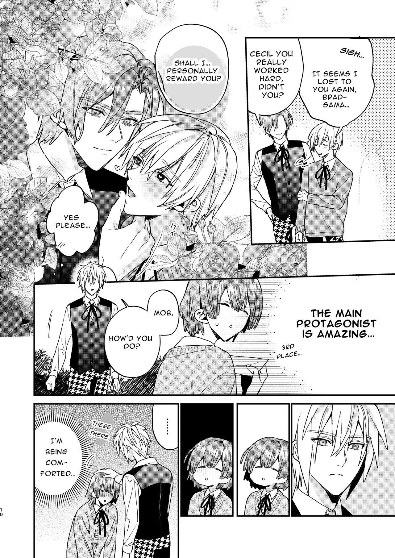 Tensei Mob wa BL-gee no Sekai de Hamerare Kouryakusaremashita!? 3 | Sex with the Love Interest! But I'm an NPC! 3 page 10 full