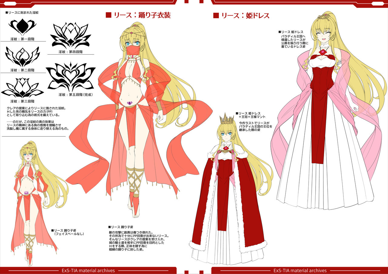 Kouyoku Senki -ExS-Tia- R Kurenai no Joou Design Works page 8 full
