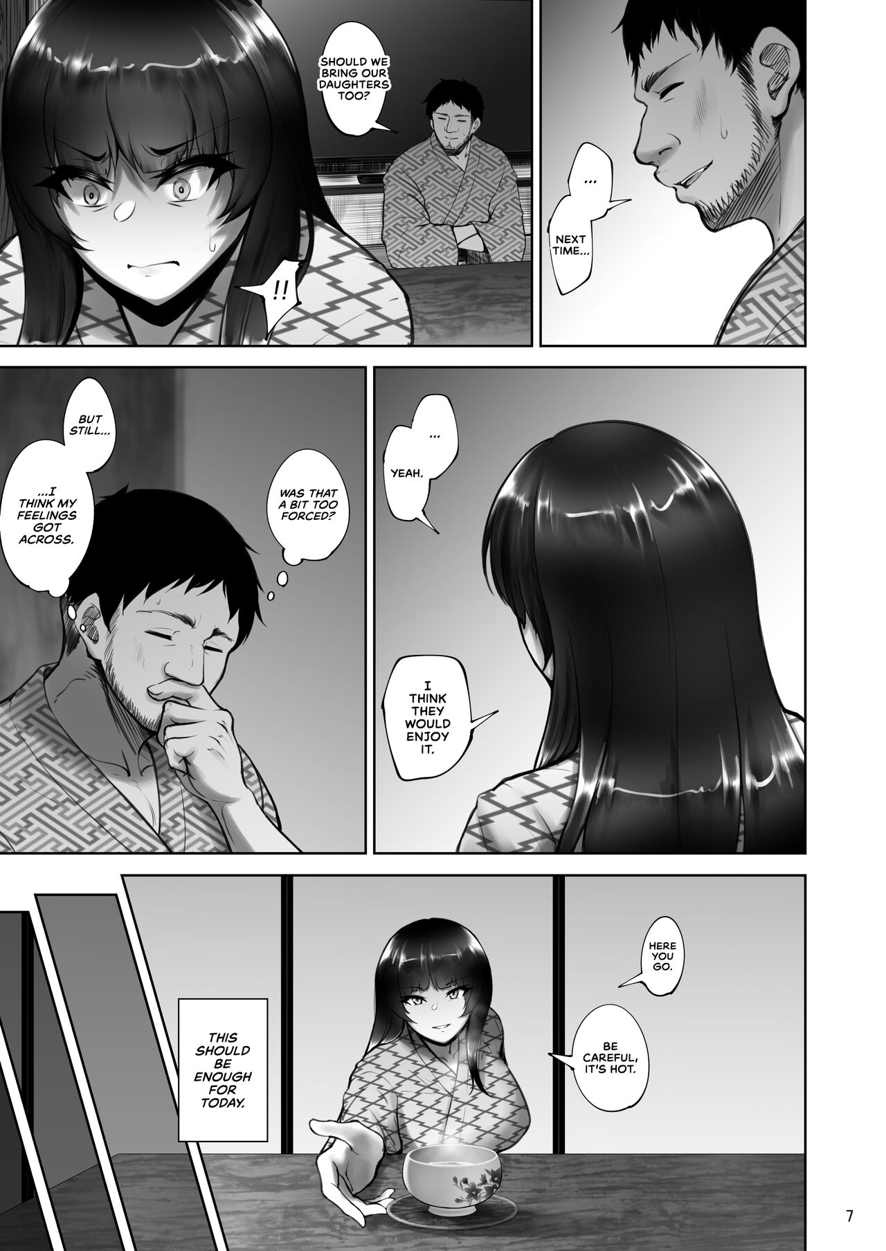 Iemoto no Uwaki ga Honki ni Natta Hi Kouhen | The Day the Grand Master's Affair Became Serious Part Two page 6 full