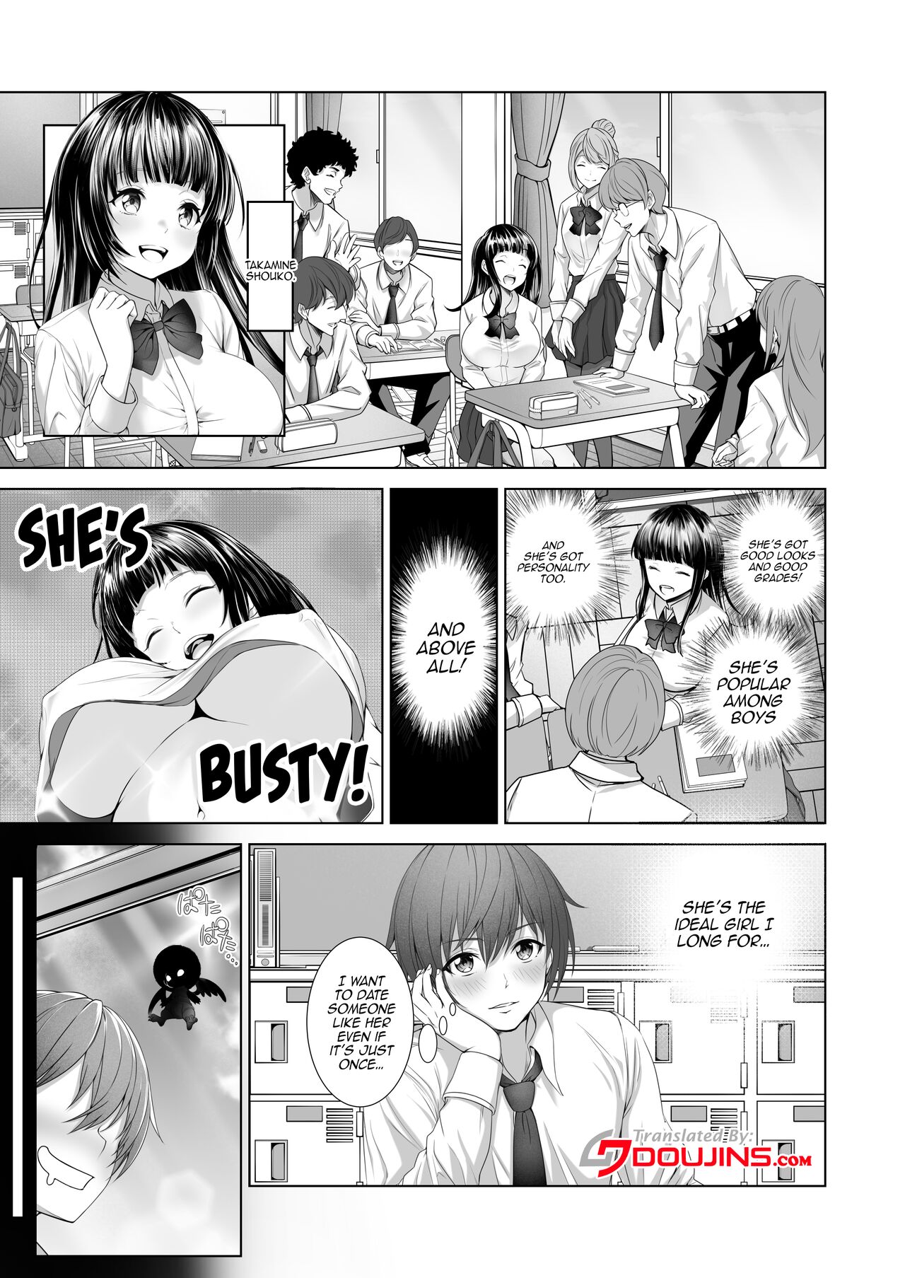 Toumei Ningen ni Natta Ore, Onnaburo de Gakuen no Kurokami Idol o Yaritai Houdai page 4 full