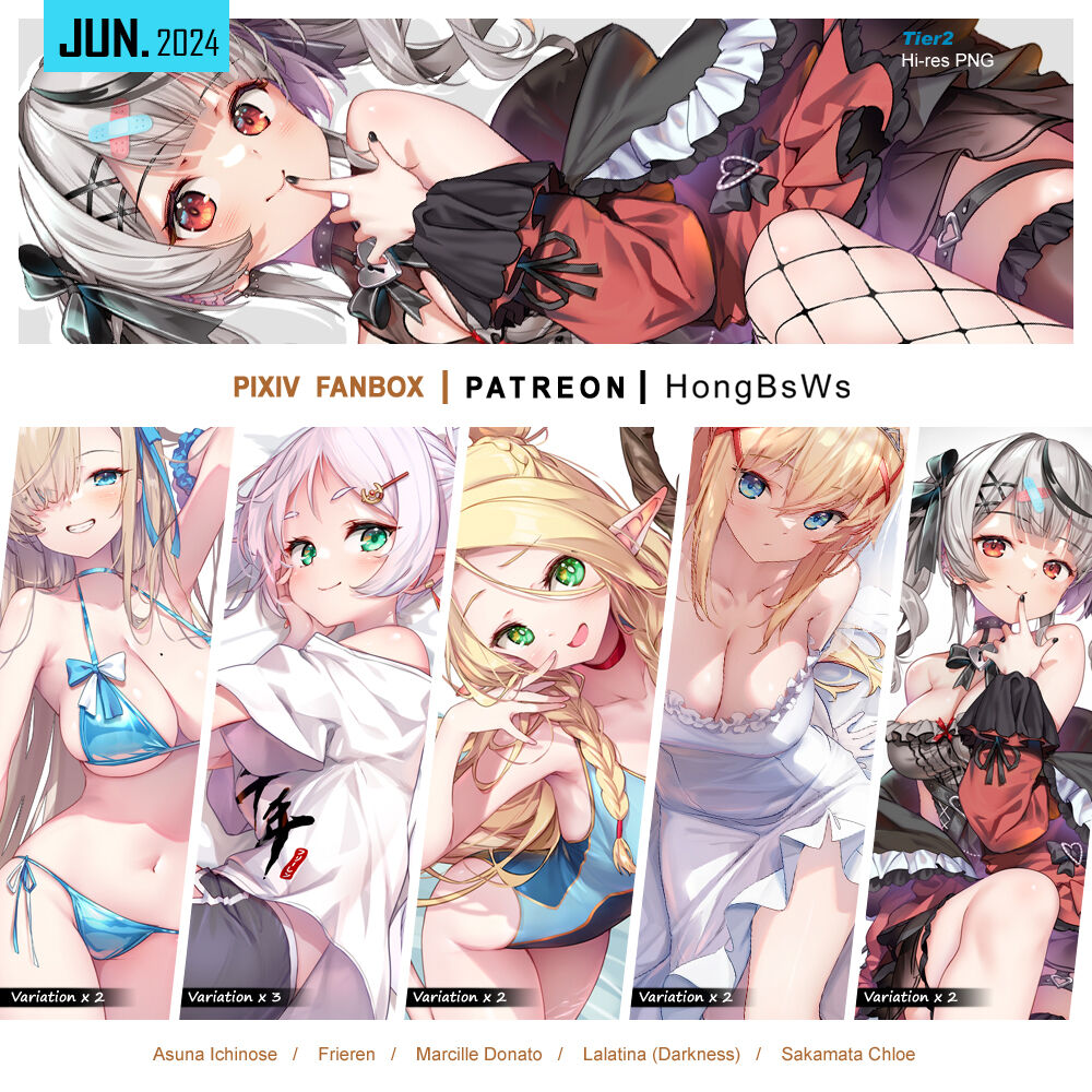 June 2024 Illustration Pack page 1 full