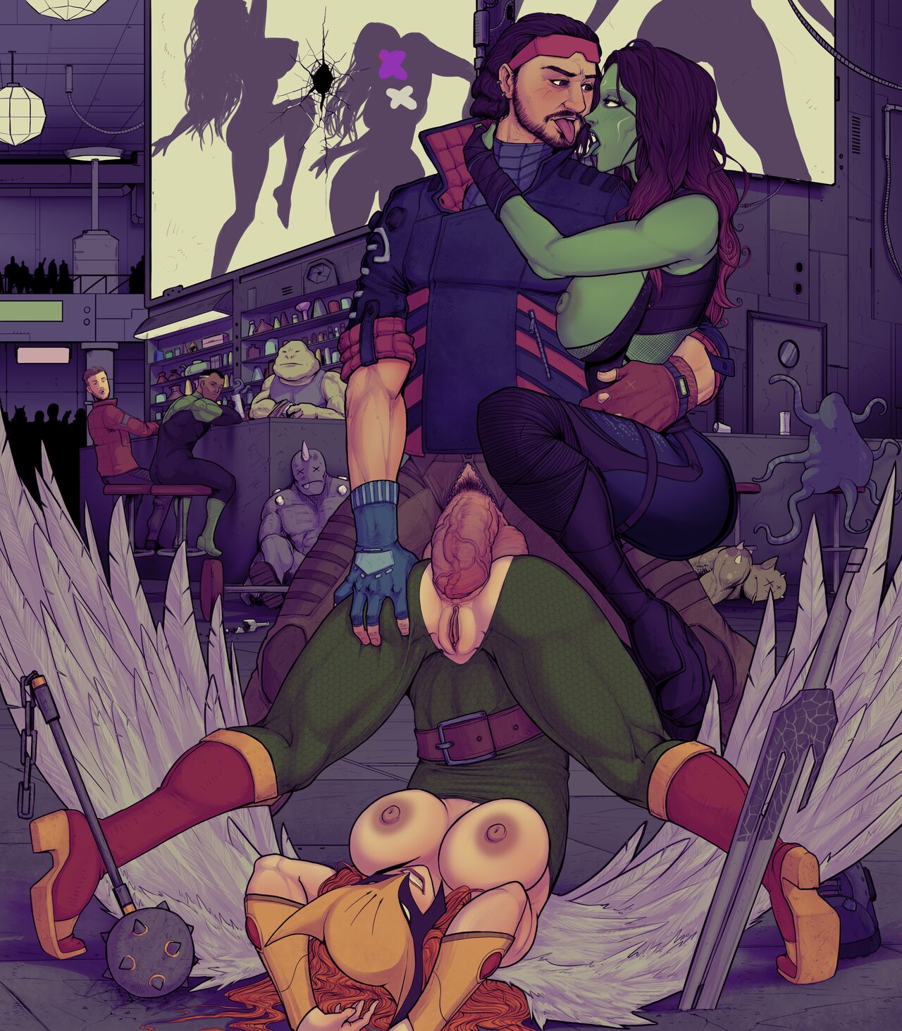 DP#77 - Hawkgirl &amp; Gamora page 5 full