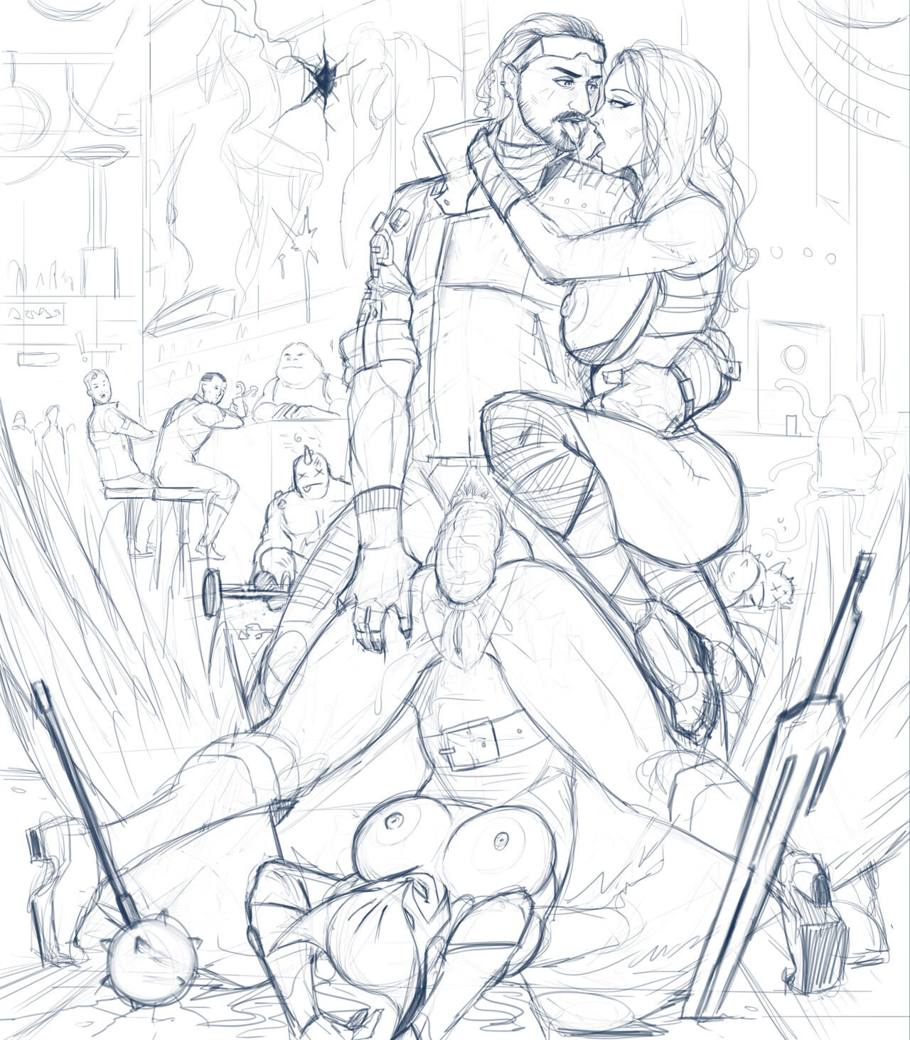 DP#77 - Hawkgirl &amp; Gamora page 9 full
