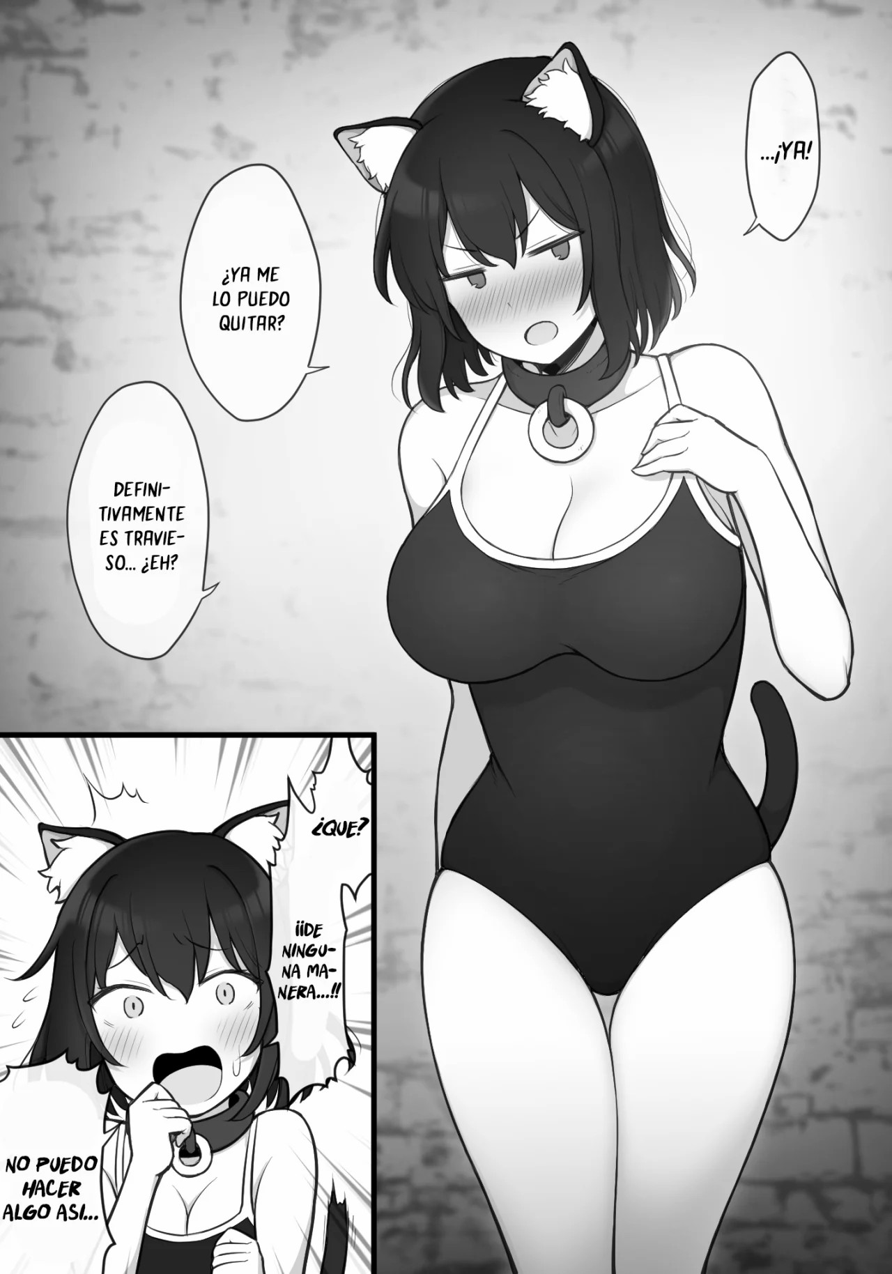 Nekomimi Dorei-chan ni Sukumizu o Kisete Tanoshimu Isekai Tensei shita Shujinkou-kun | Protagonista de Isekai Generico que disfruta viendo a su esclava vestida de conejita page 1 full