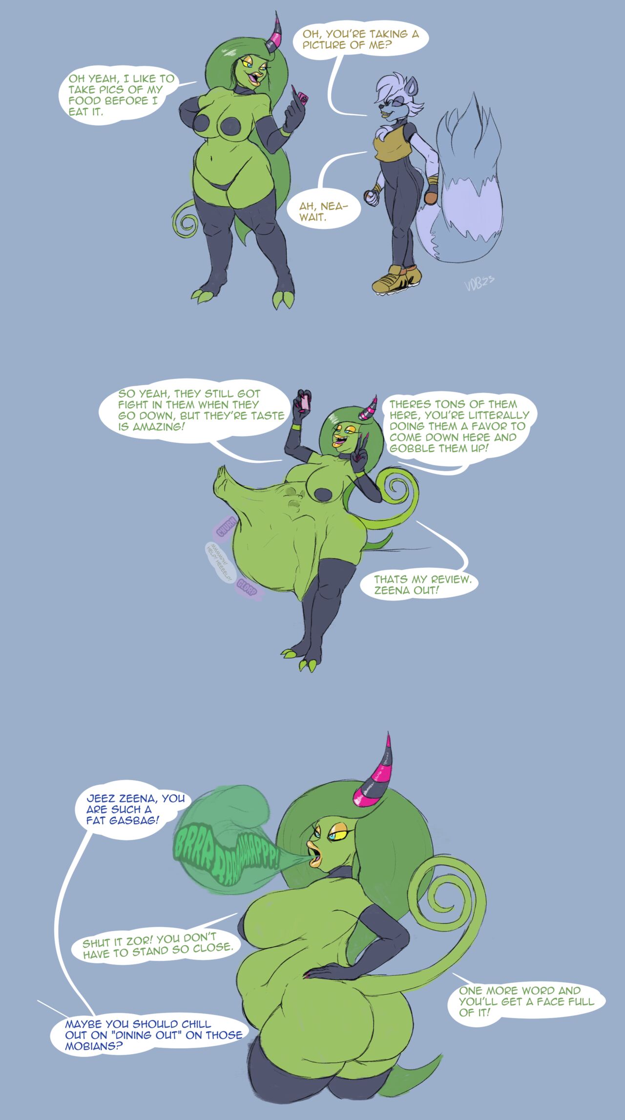 Zeena's Mobian Lunch page 1 full