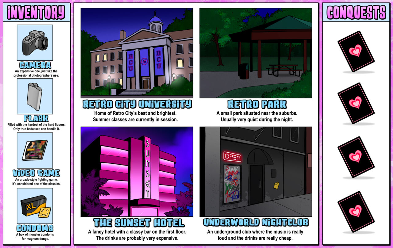 A Sexy Night in Retro City! page 1 full