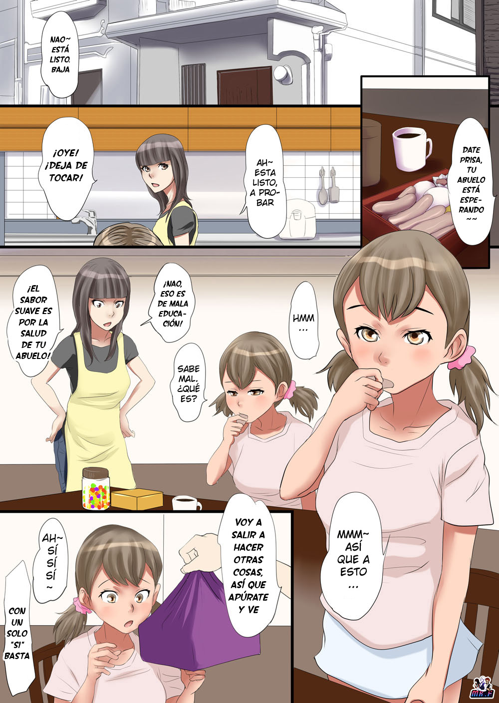 Mesu Mago - Inran Oyako to Zetsurin Ojii-san ga Nuppori Zupozupo Hentai Koubi | Huevo Femenino page 3 full
