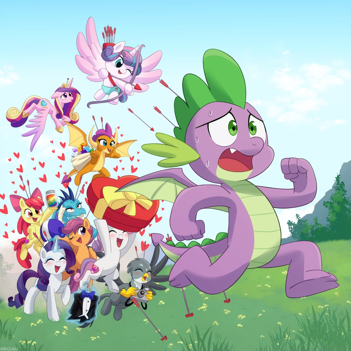 Cadance, Princess Of Shipping. Makes Spike Get All The Mares page 3 full