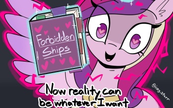 Cadance, Princess Of Shipping. Makes Spike Get All The Mares cover