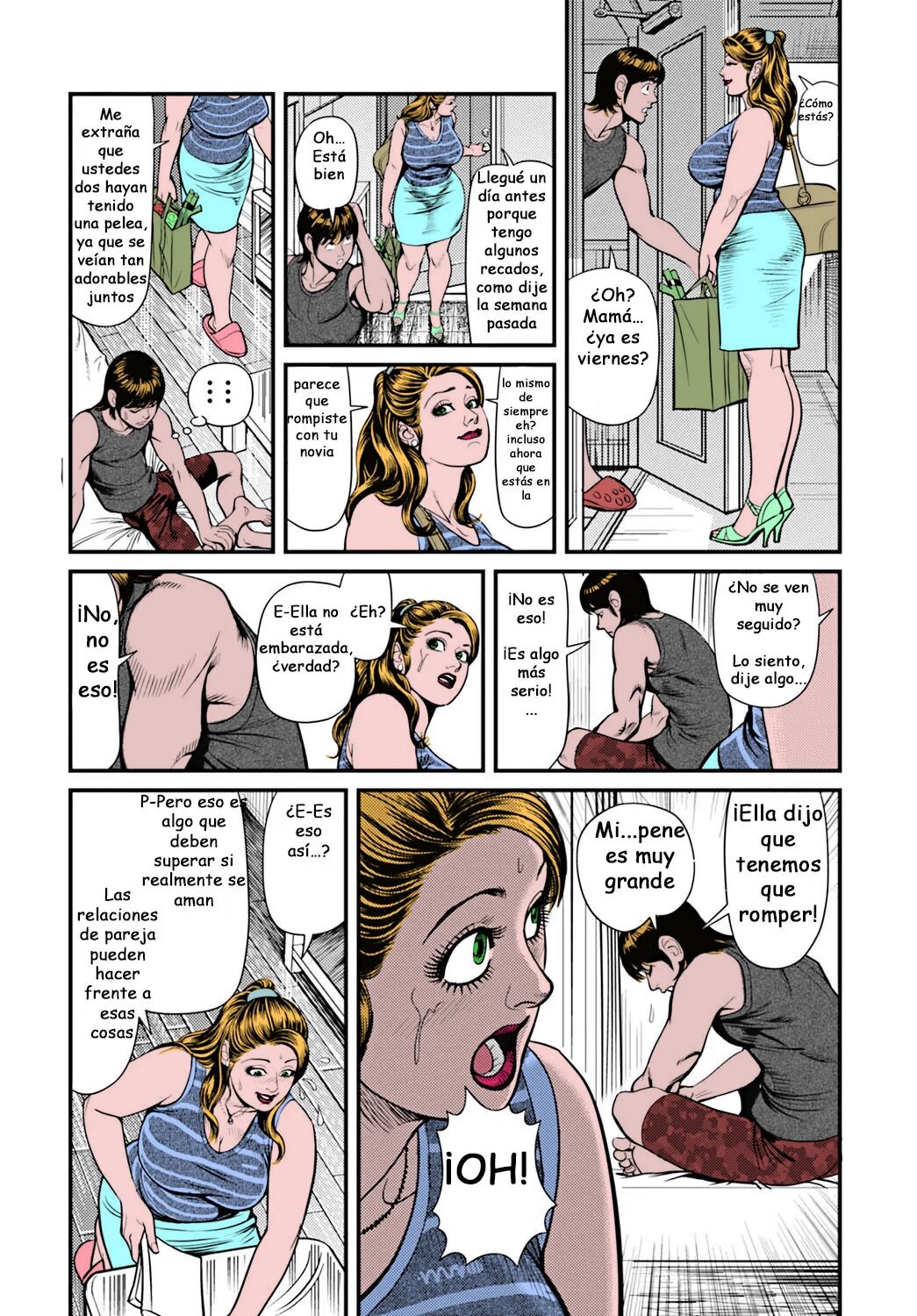 Kyokon Musuko to Dekapai Kaa-san | Hijo Rechazado Y Madre Con Ganas page 3 full