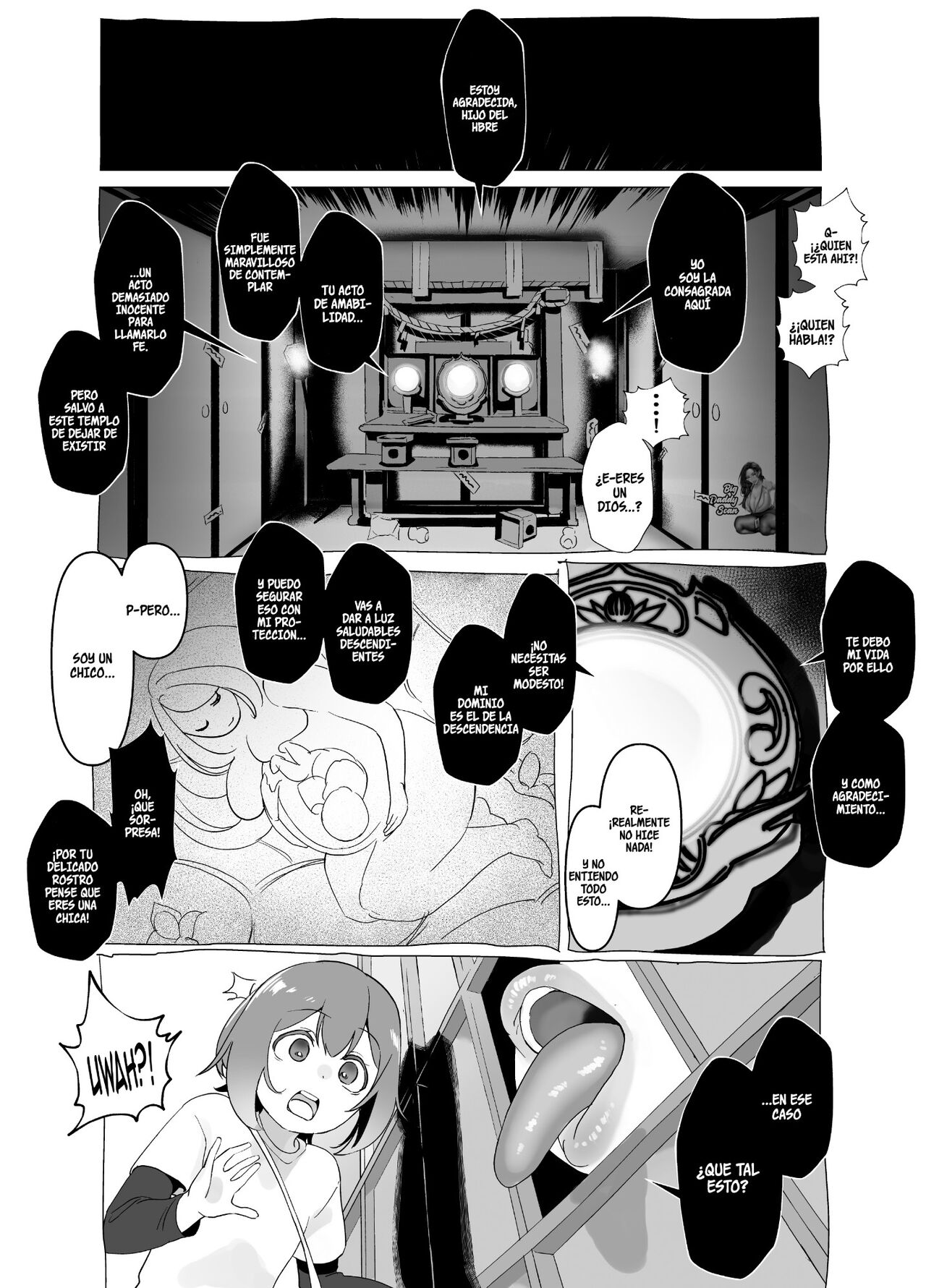 Bojin Sakusei | Extraccion de semen de la Diosa Madre page 4 full
