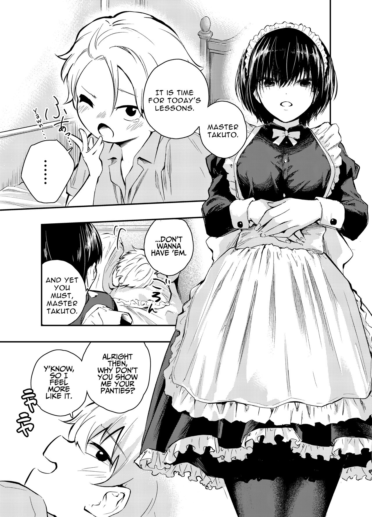 Bijin Maid wa Namaiki Shota o Wakaraseru | A Beautiful Maid Teaches a Cheeky Shota a Lesson page 3 full
